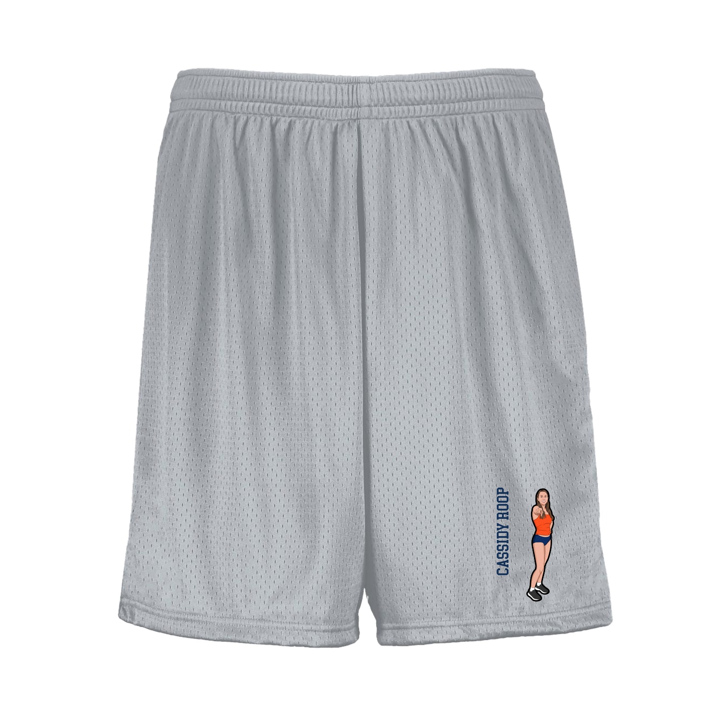Shorts — Name Vertical in Silver