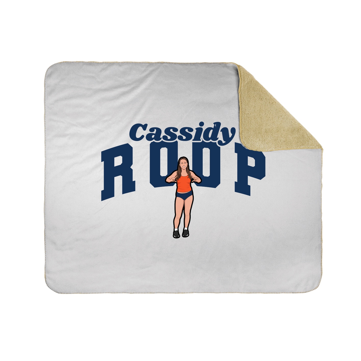 Throw Blanket — Signature Arch in White