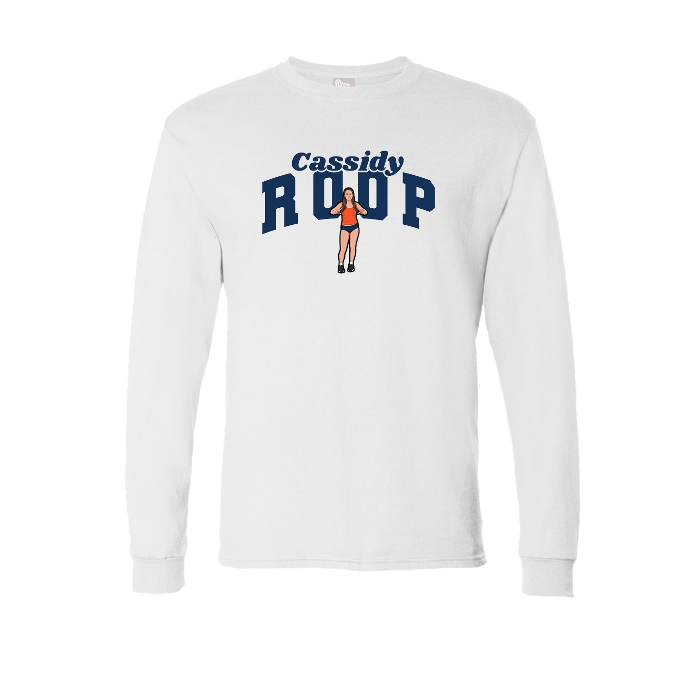 Long Sleeve Tee — Signature Arch in White