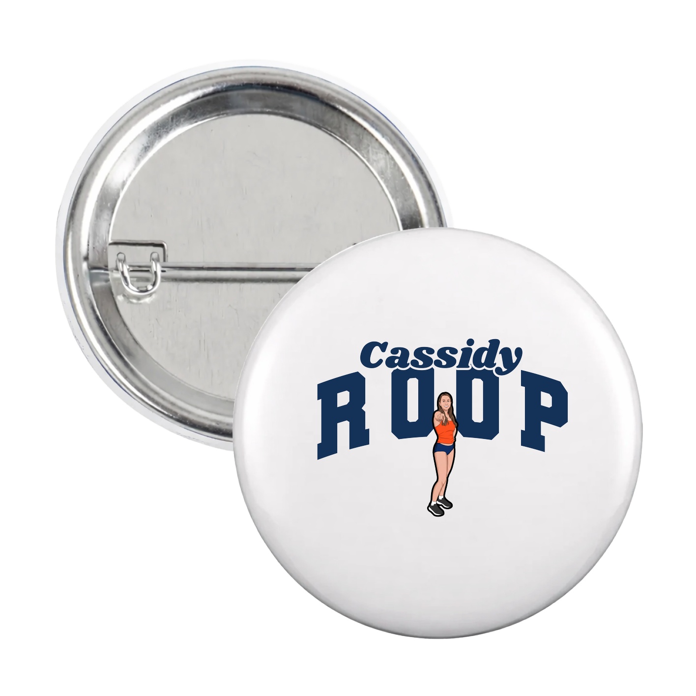 Game Day Button — Signature Arch in White