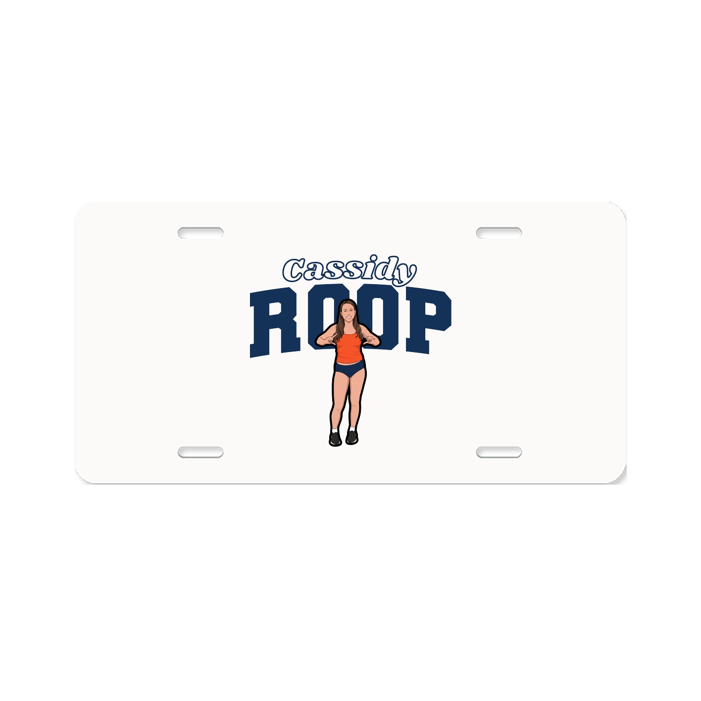 License Plate — Name Arch in Classic
