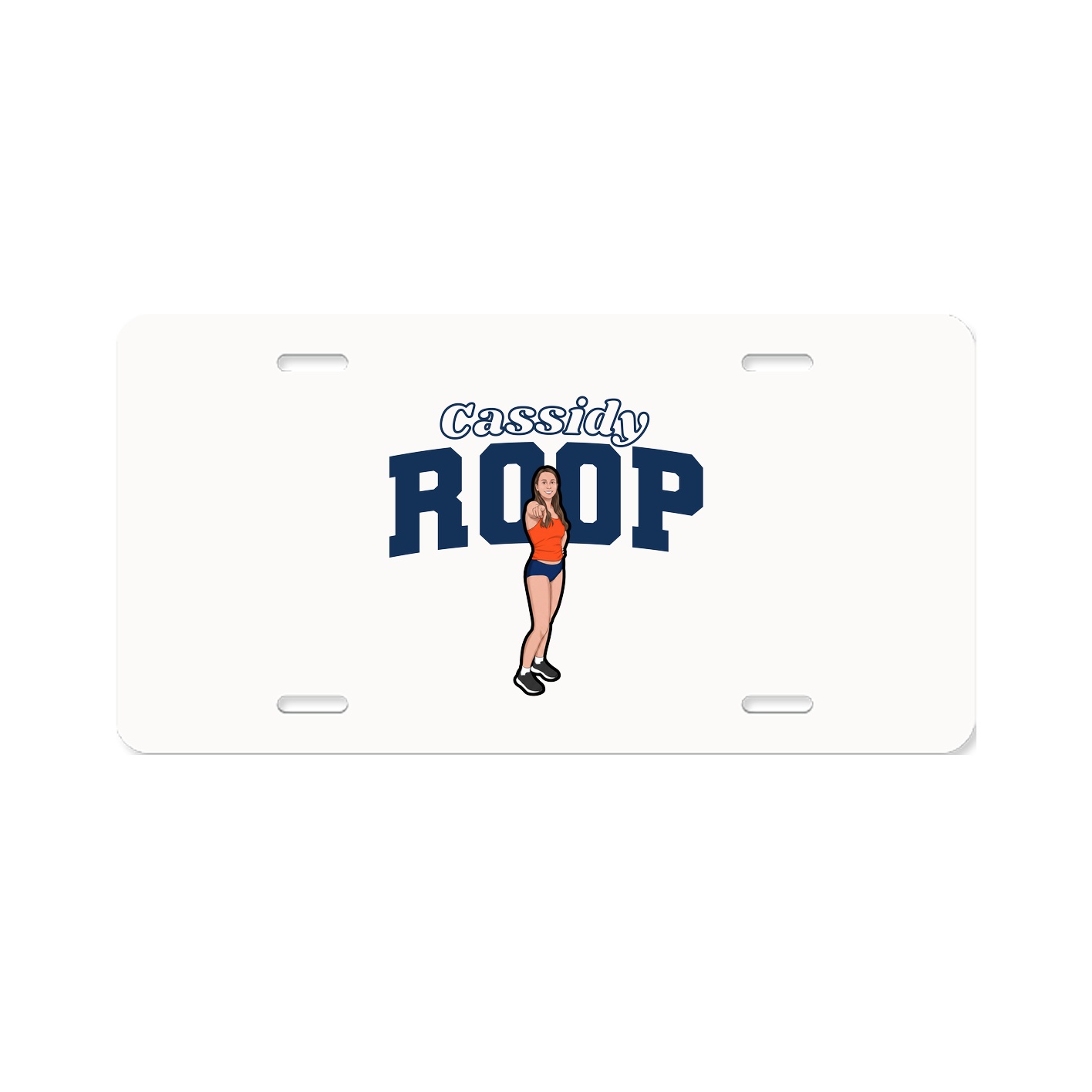 License Plate — Name Arch in Classic