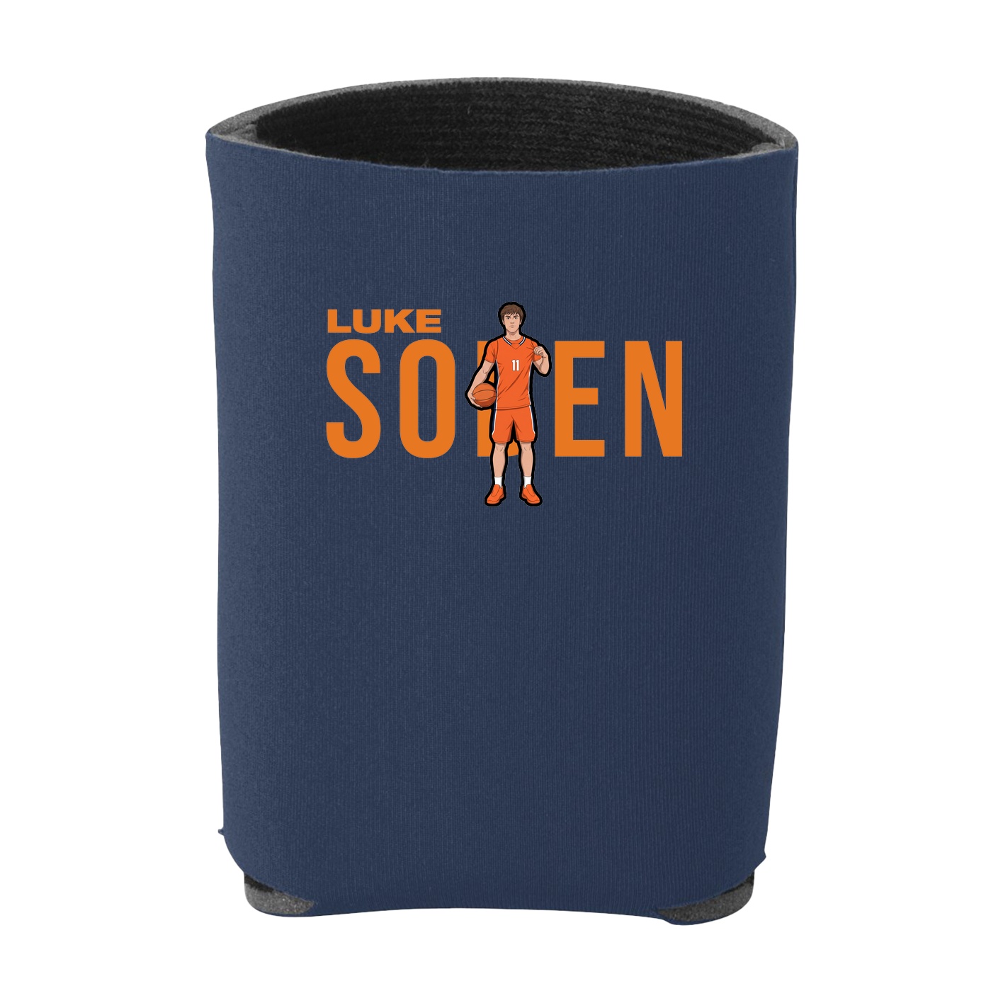 Can Holder — Player Name in Navy