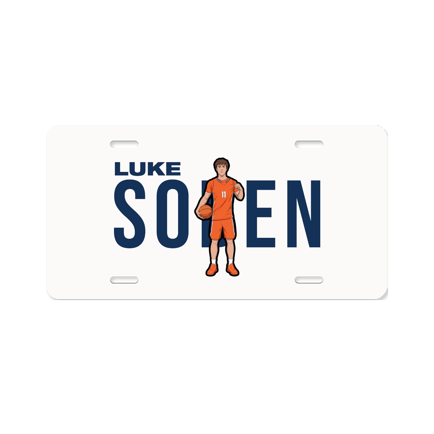 License Plate — Player Name in Classic