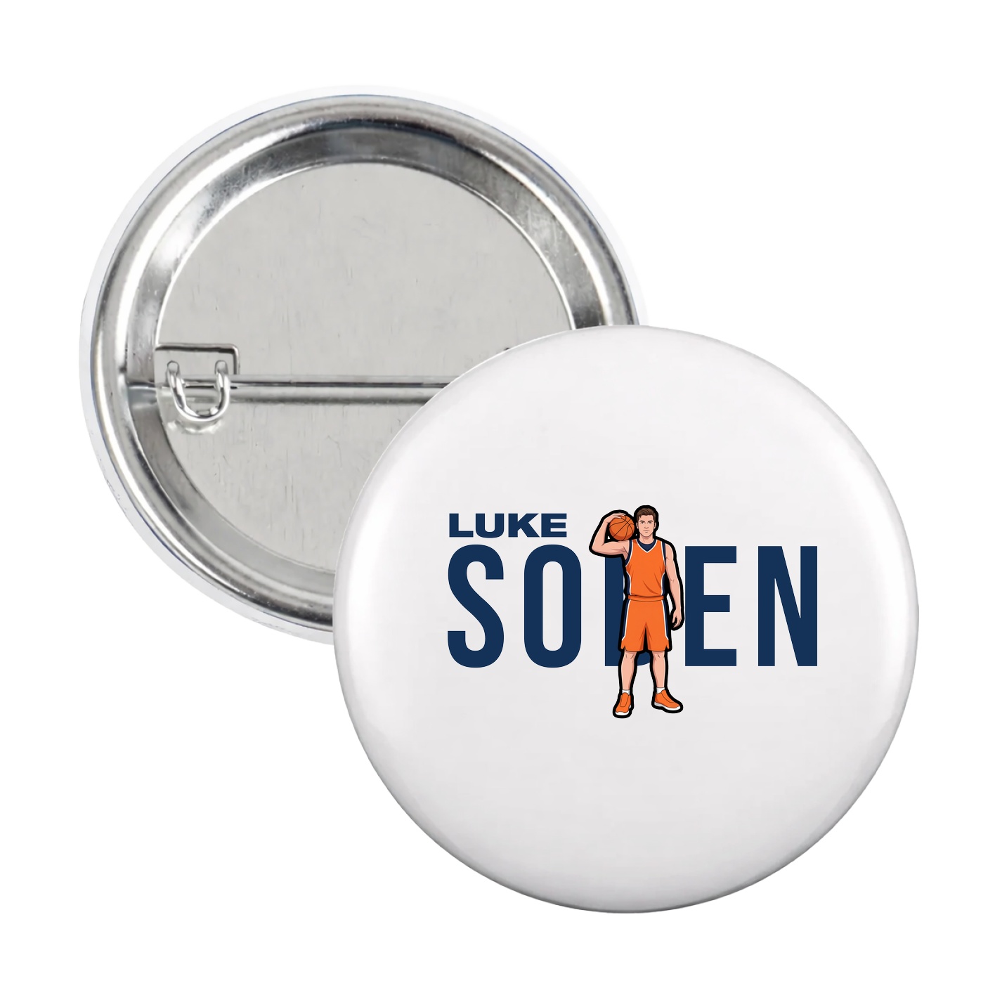 Game Day Button — Player Name in White