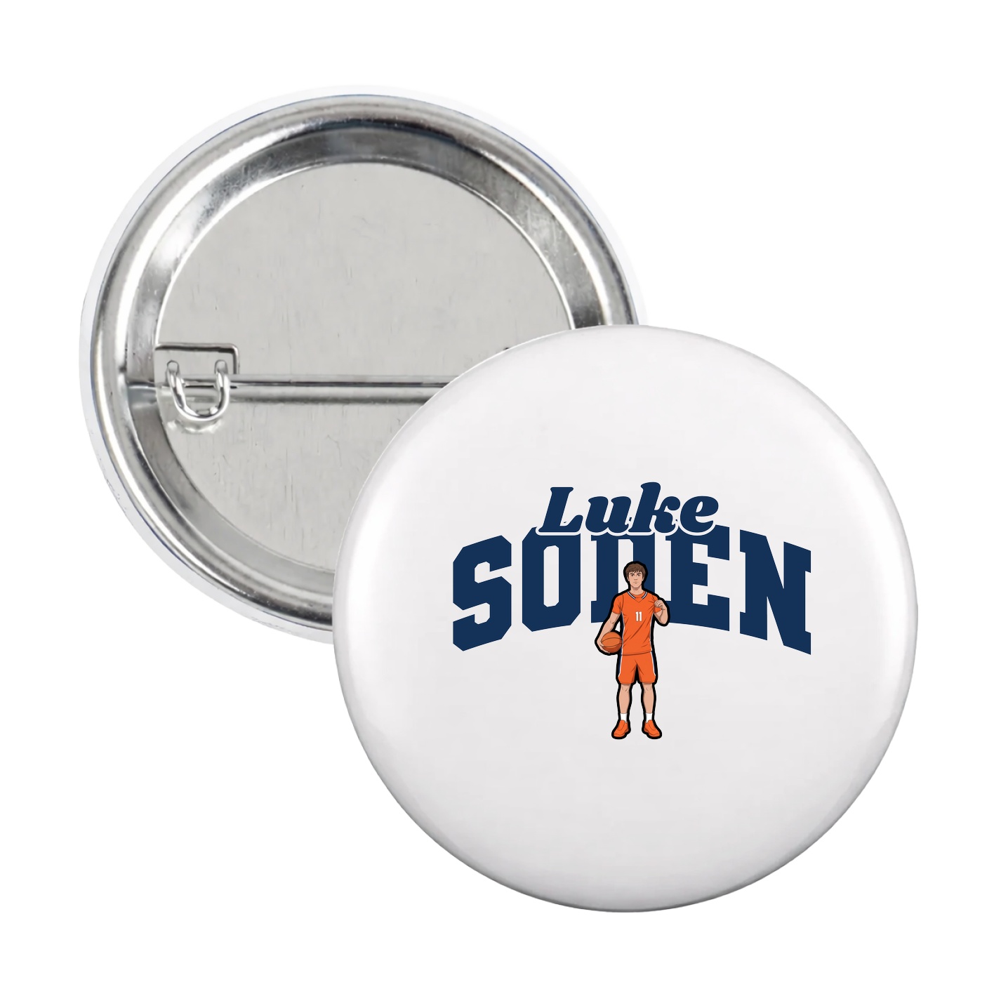 Game Day Button — Signature Arch in White