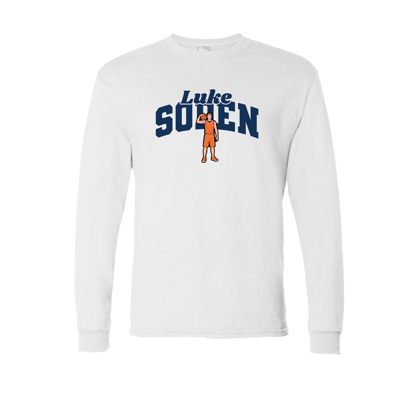 Long Sleeve Tee — Signature Arch in White