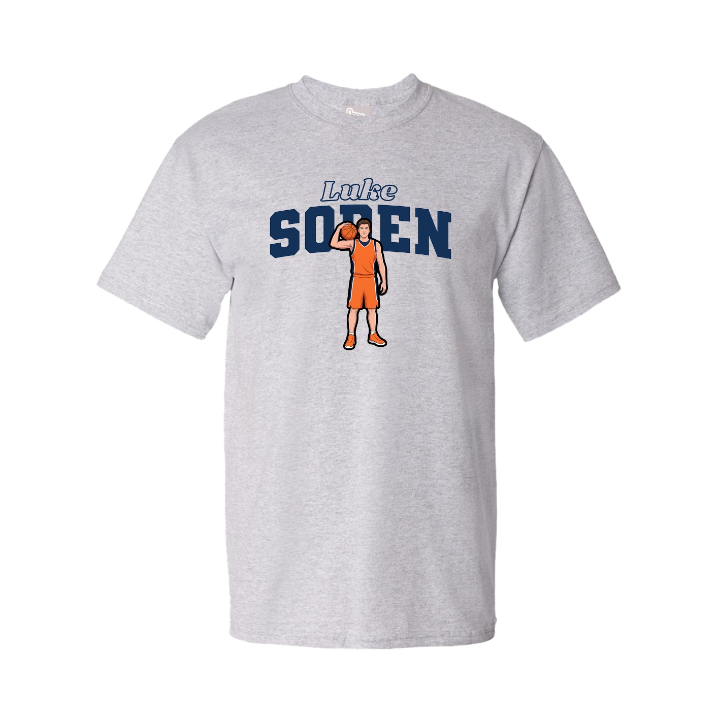 Youth Tee — Name Arch in Grey