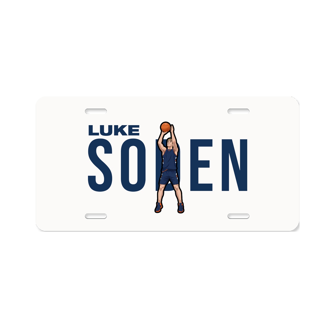 License Plate — Player Name in Classic