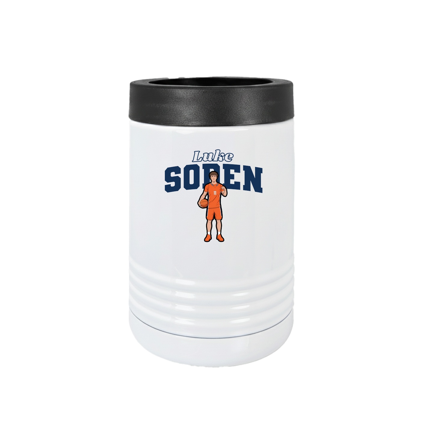 Beverage Holder — Name Arch in White