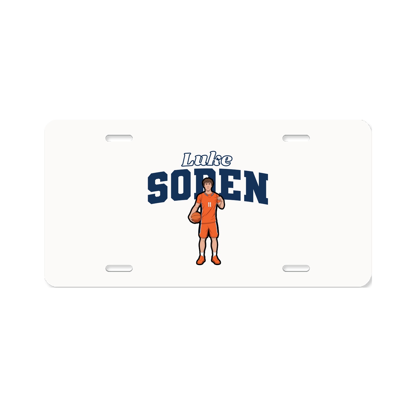License Plate — Name Arch in Classic