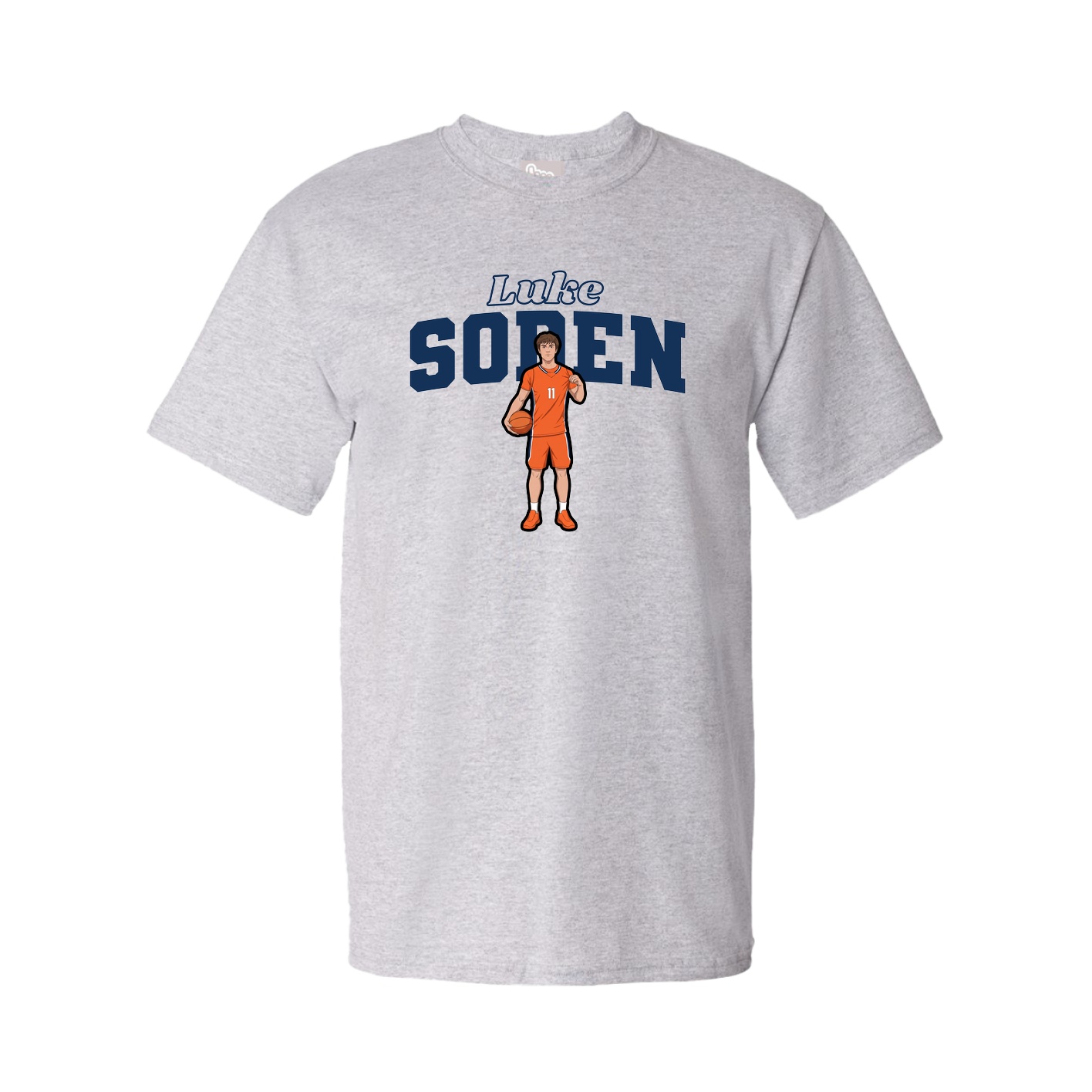 Tee — Name Arch in Grey
