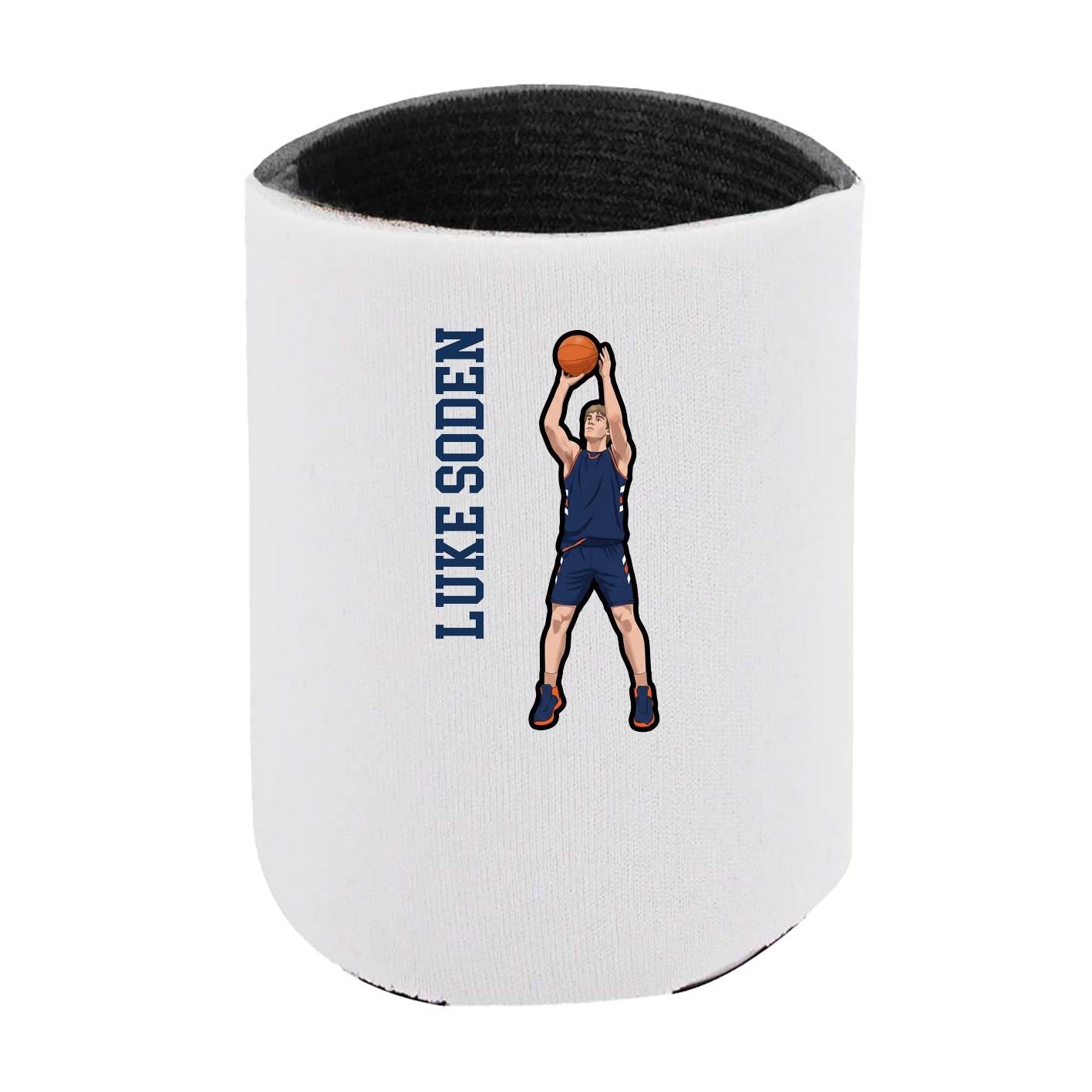 Can Holder — Name Vertical in White