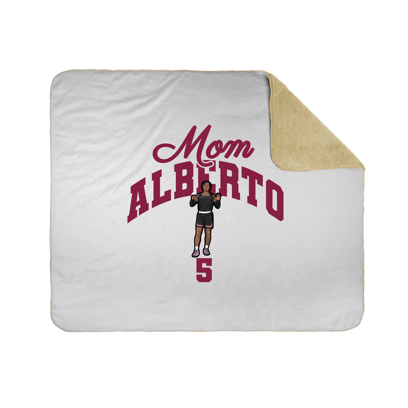 Throw Blanket — Mothers Day Arch in White