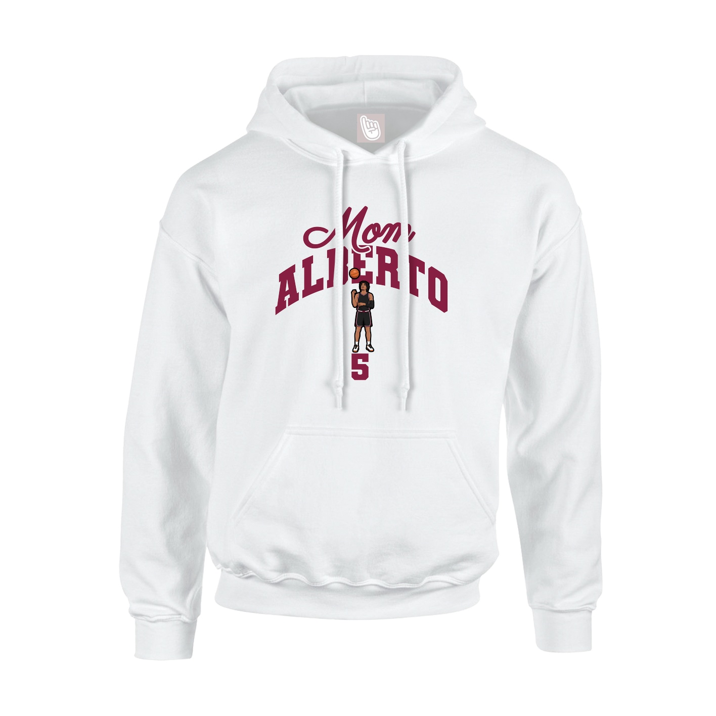 Youth Hoodie — Mothers Day Arch in White