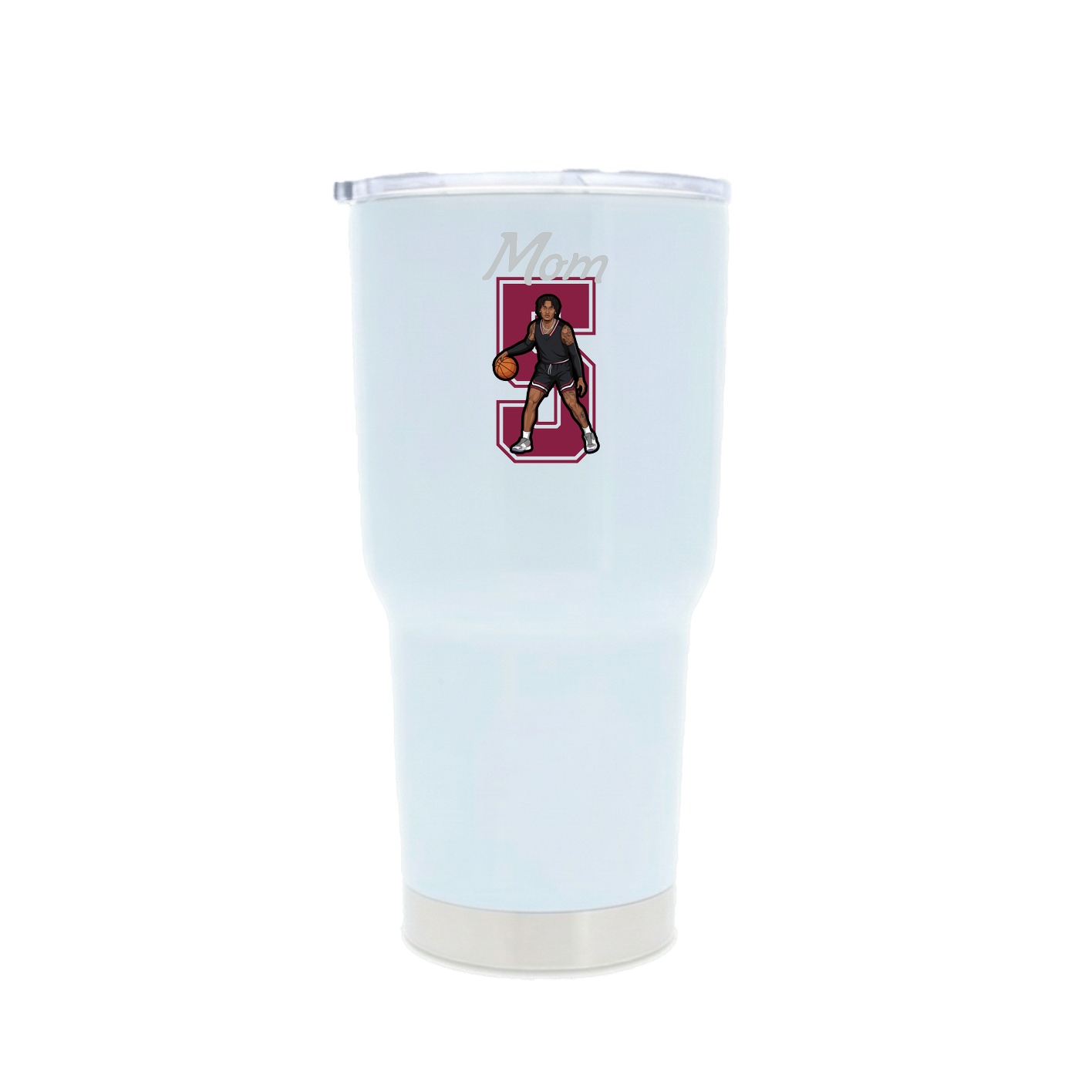 30oz Stainless Steel Tumbler — Mothers Day Shirsey in White