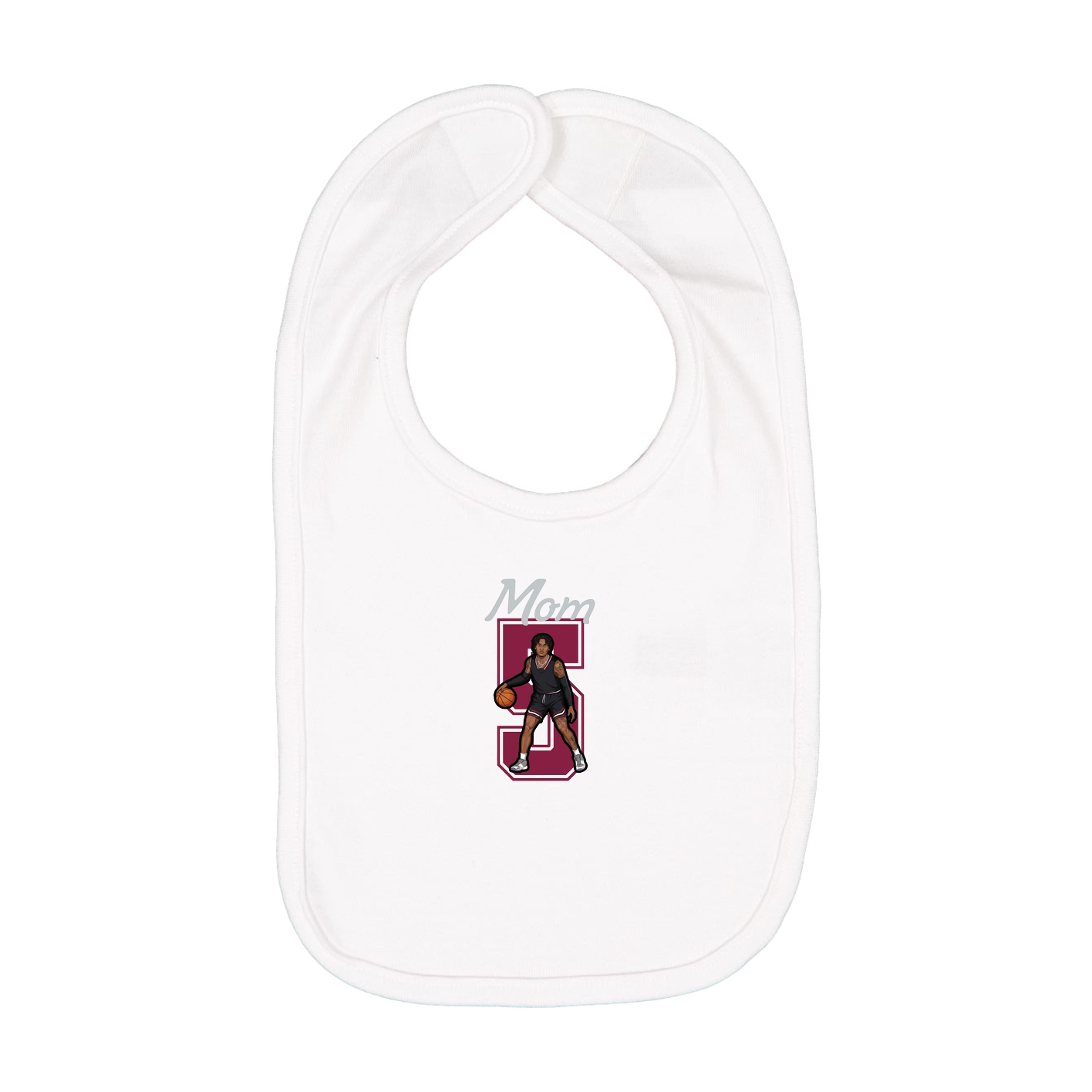 Infant Bib — Mothers Day Shirsey in White