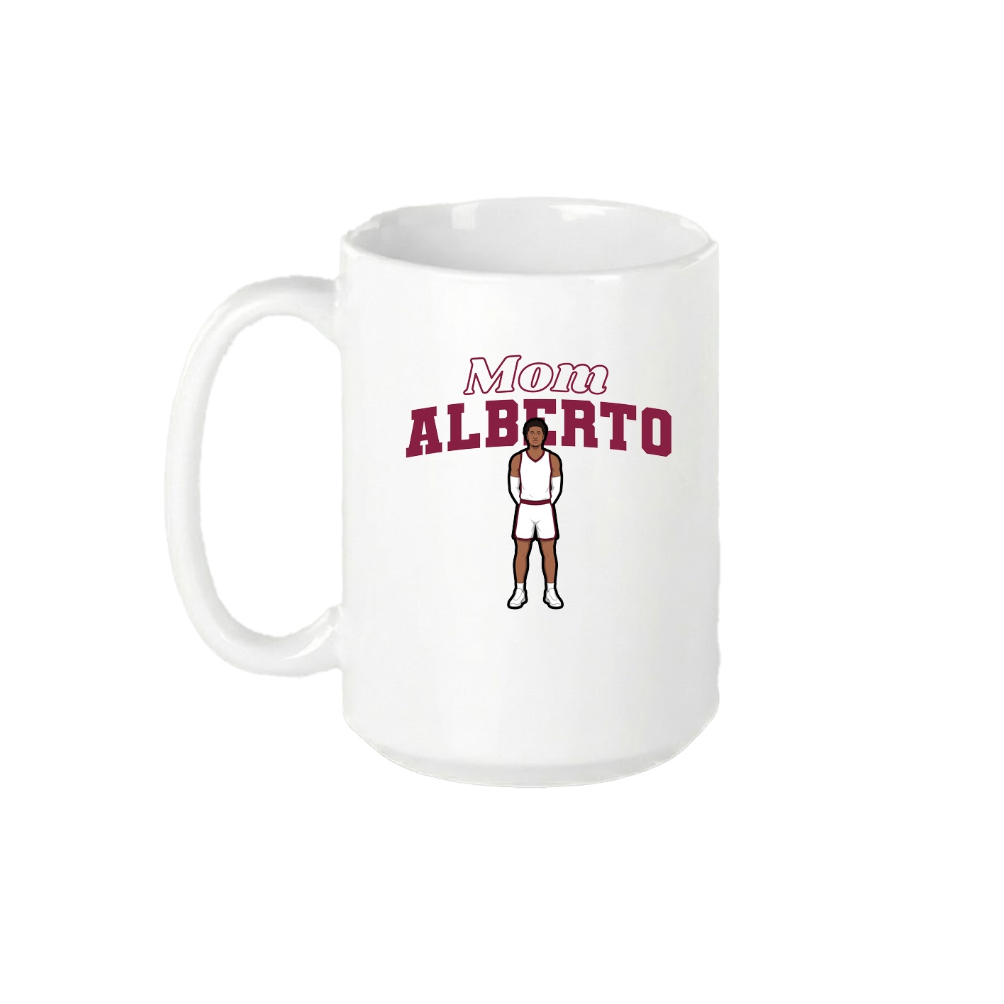 15oz Coffee Mug — Mothers Day Block in White