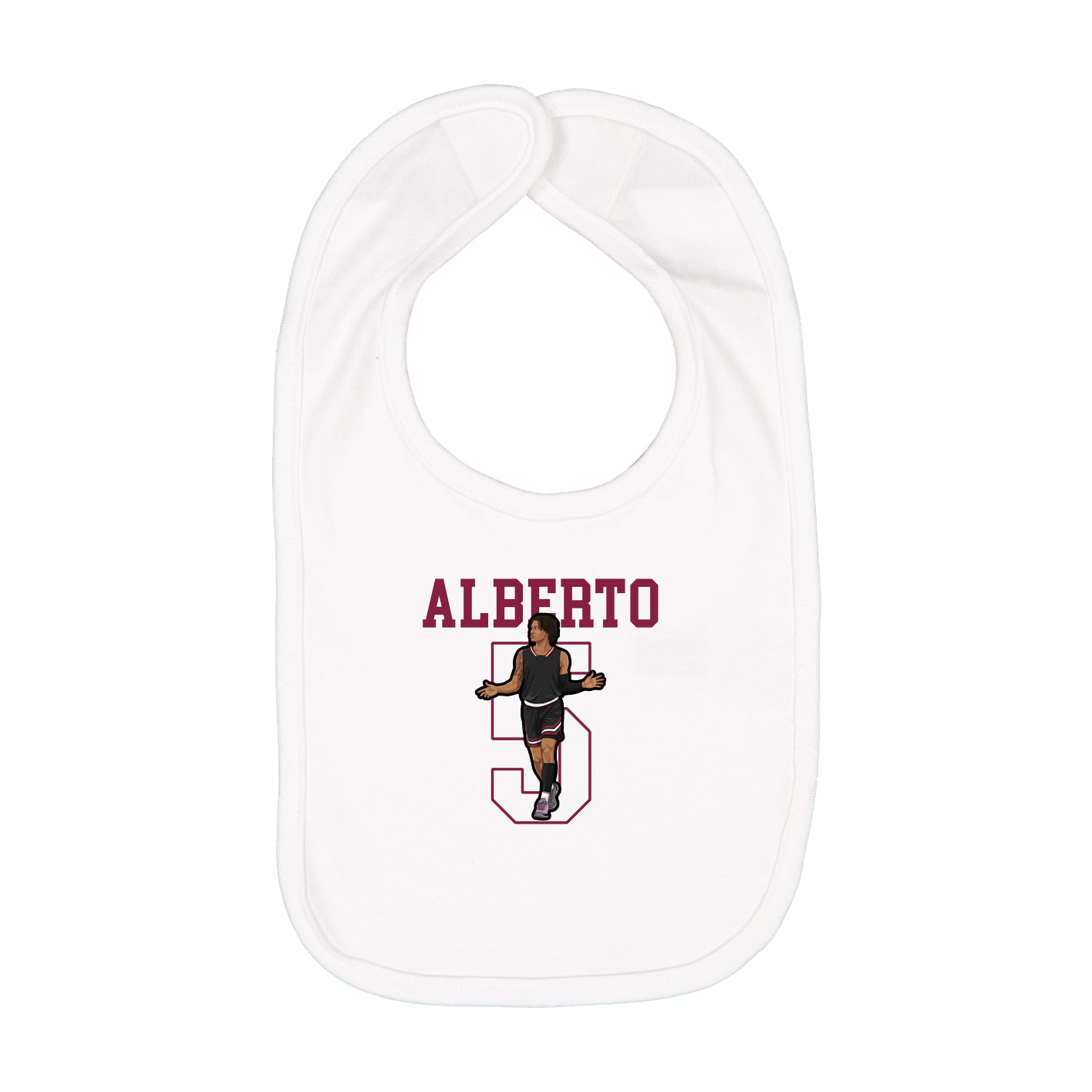 Infant Bib — Shirsey in White