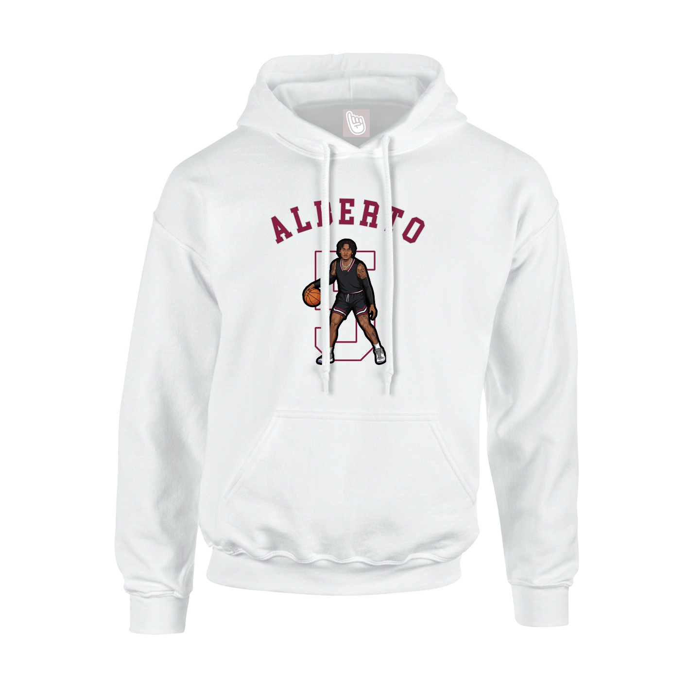 Hoodie — Shirsey Arch in White