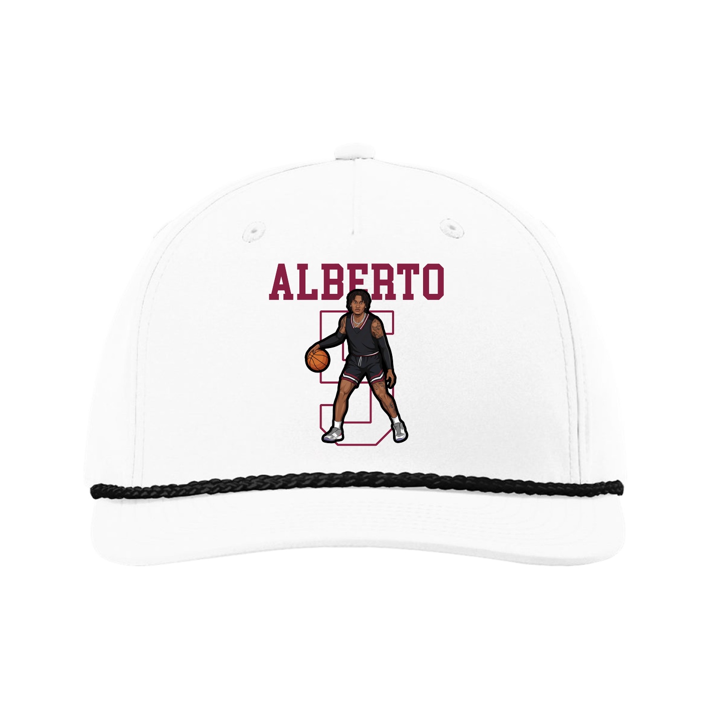 Five-Panel Classic Rope Cap — Shirsey in White