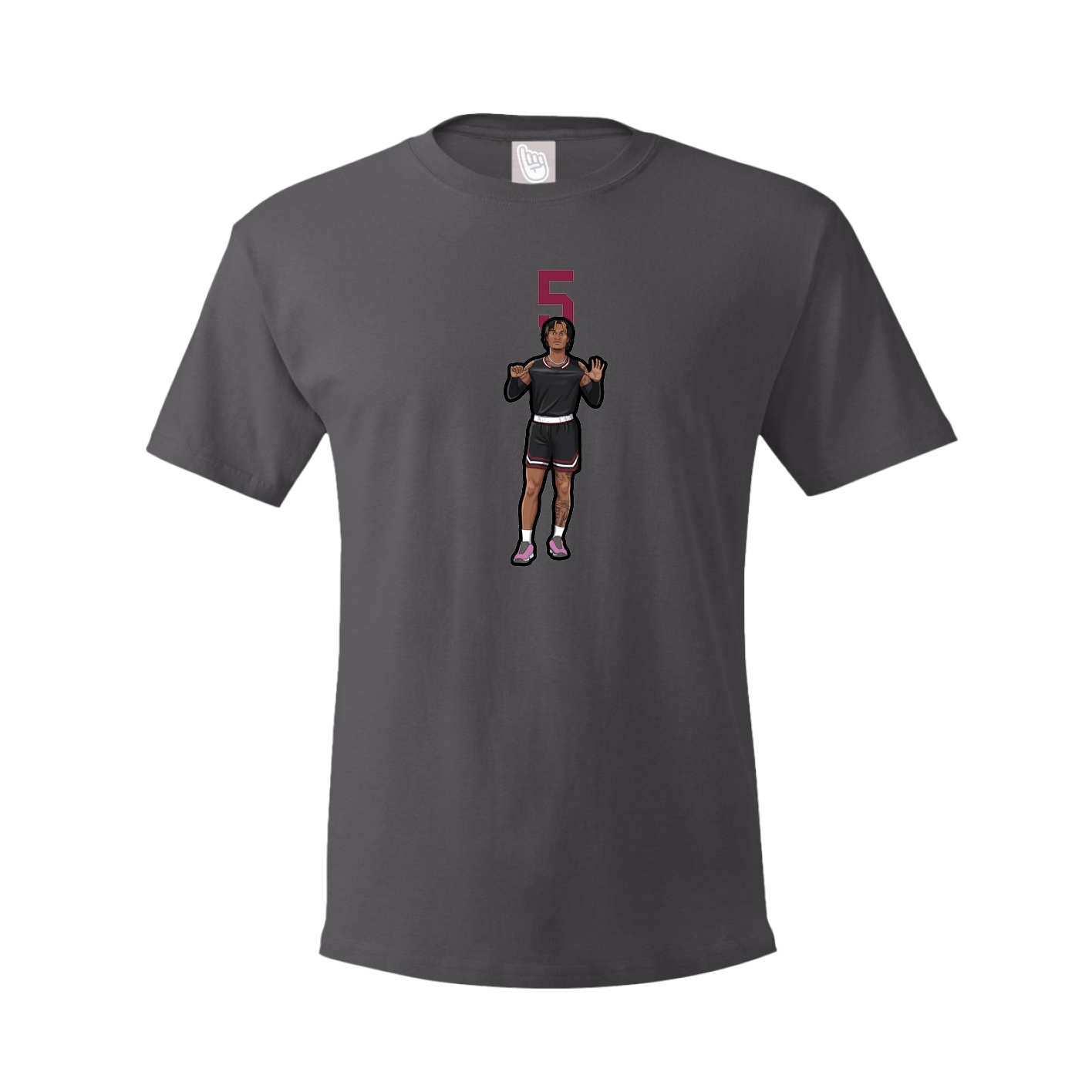 Tee — Number Top in Grey