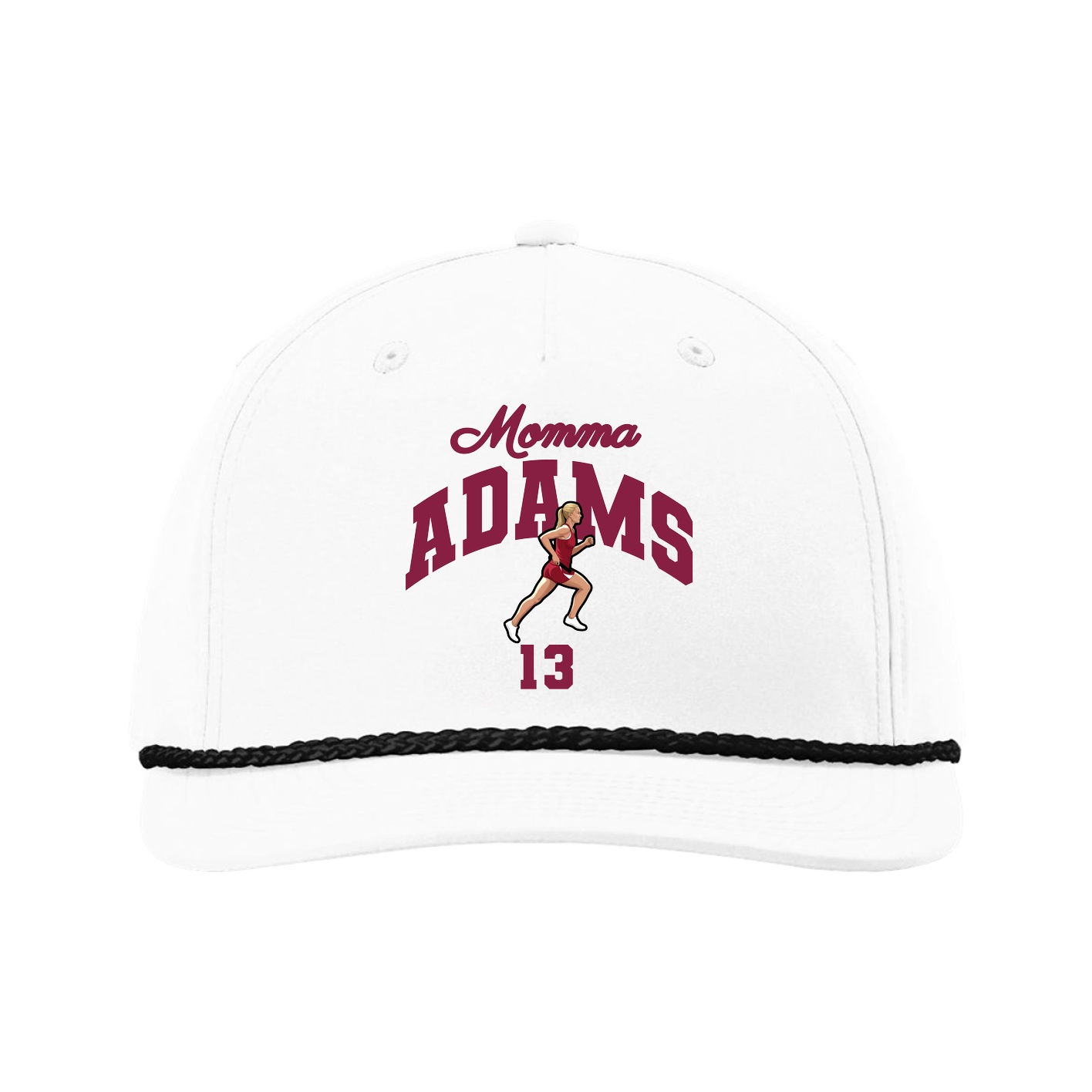 Five-Panel Classic Rope Cap — Mothers Day Arch in White