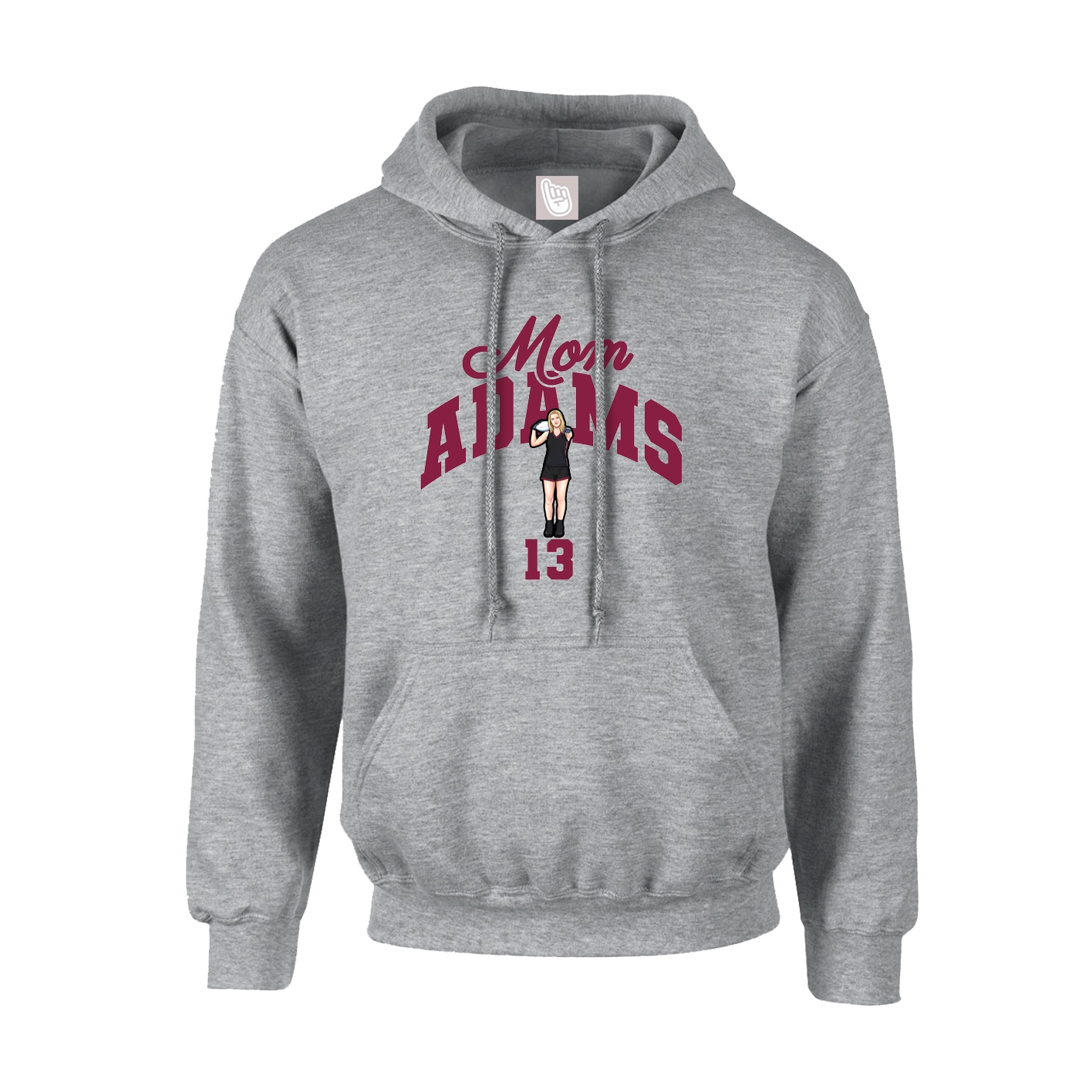 Hoodie — Mothers Day Arch in Grey
