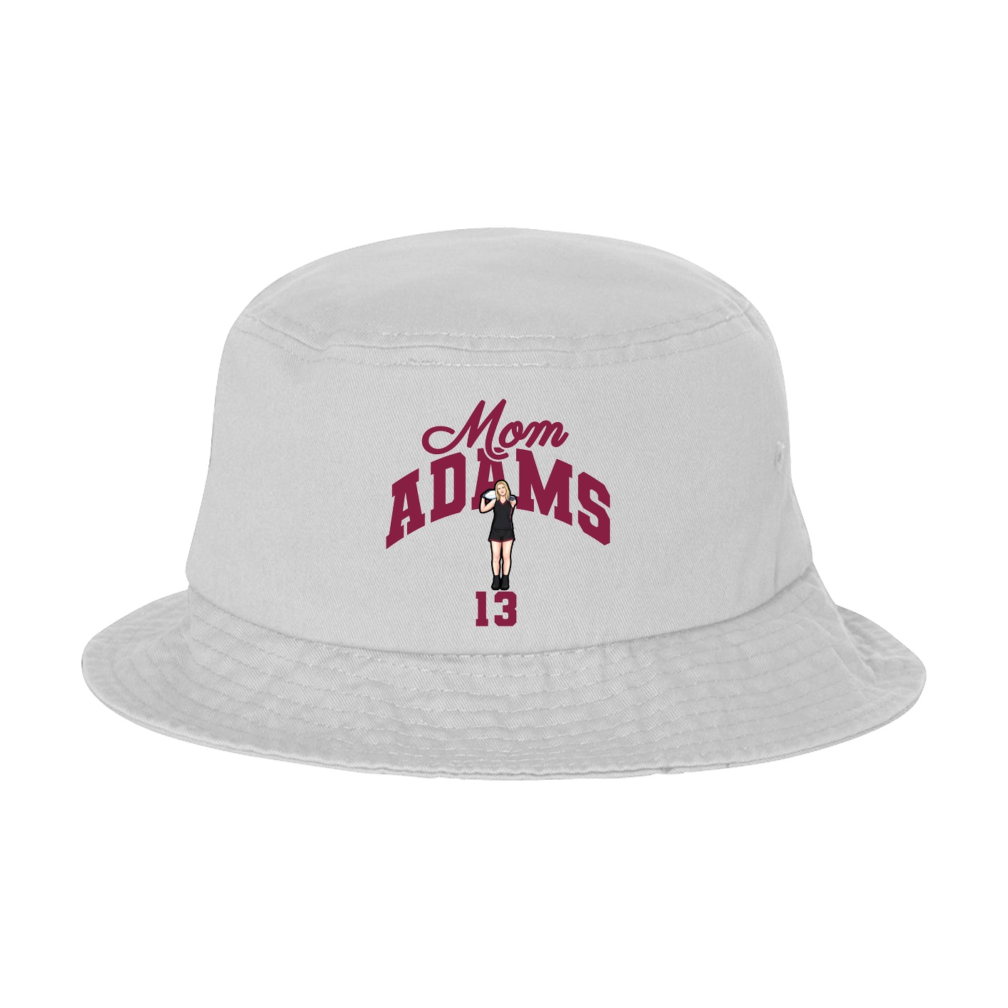 Bucket Cap — Mothers Day Arch in White