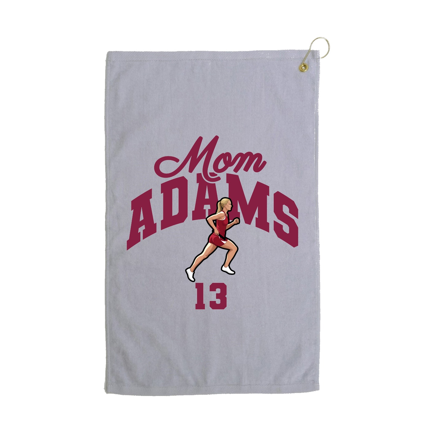 Golf Towel — Mothers Day Arch in Grey