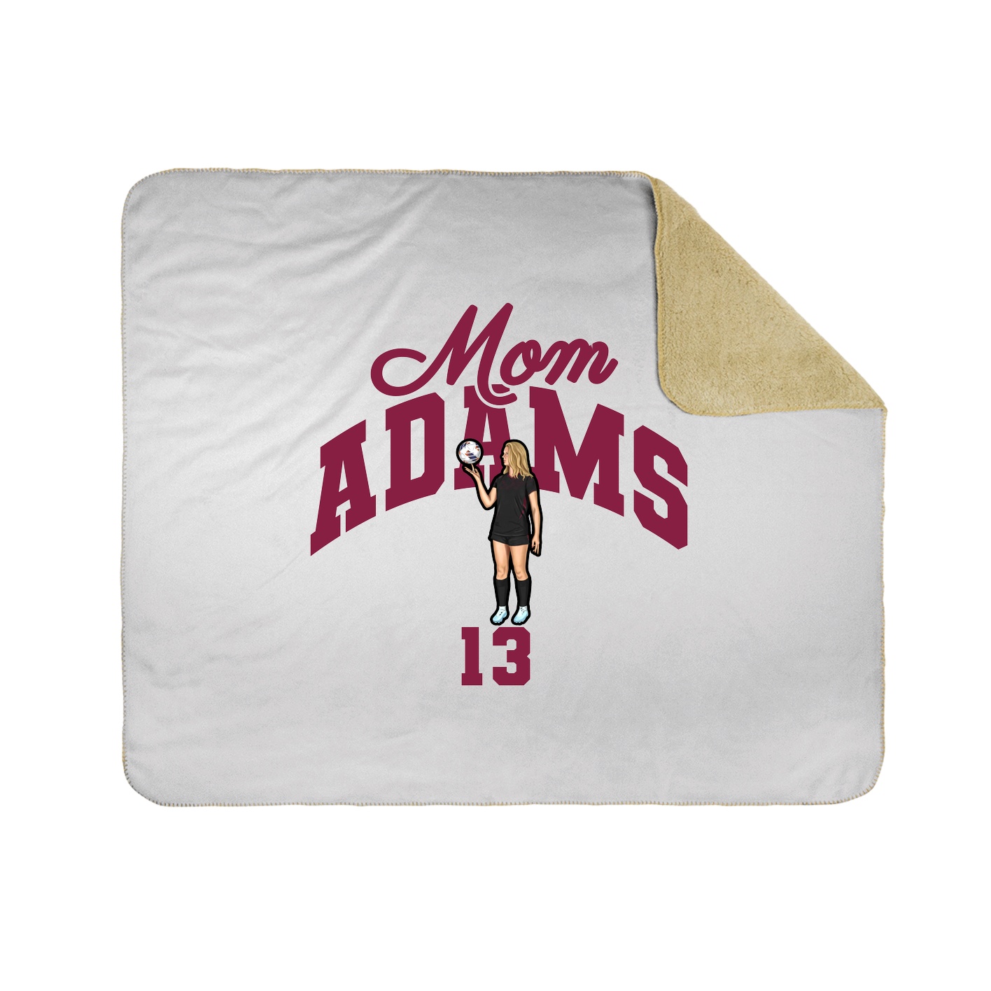 Throw Blanket — Mothers Day Arch in White