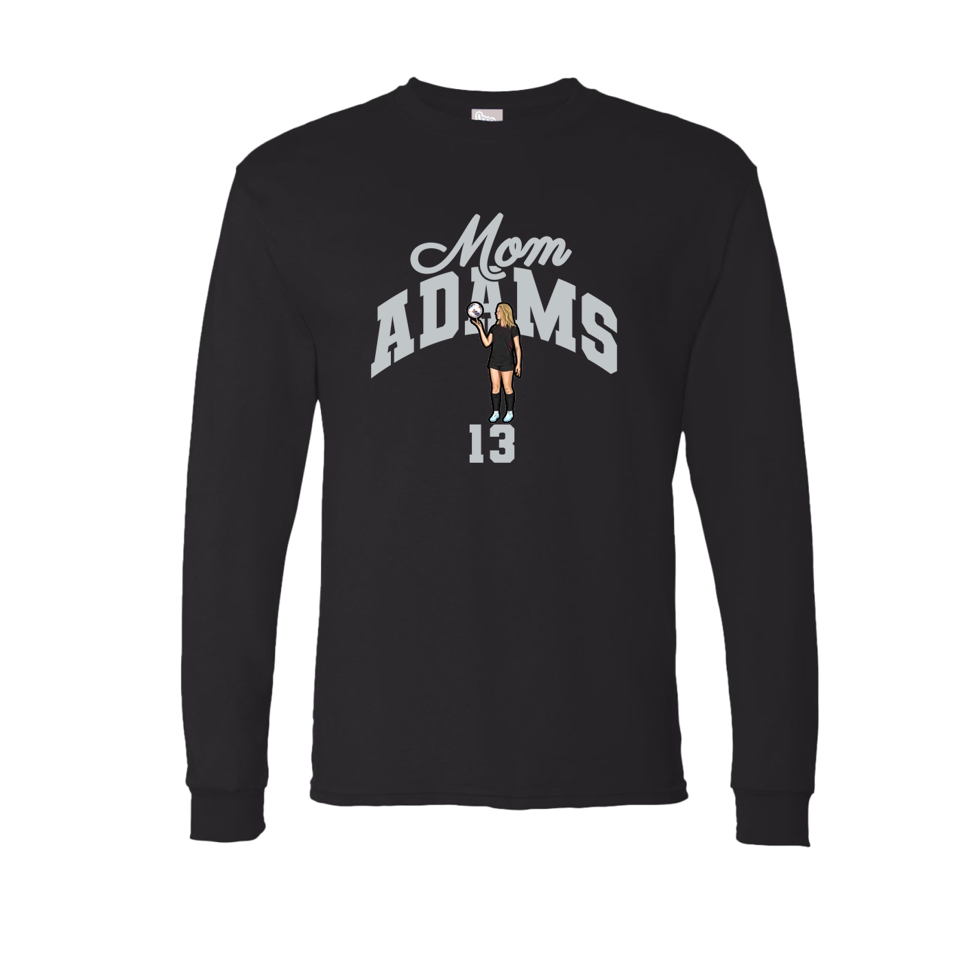 Long Sleeve Tee — Mothers Day Arch in Black