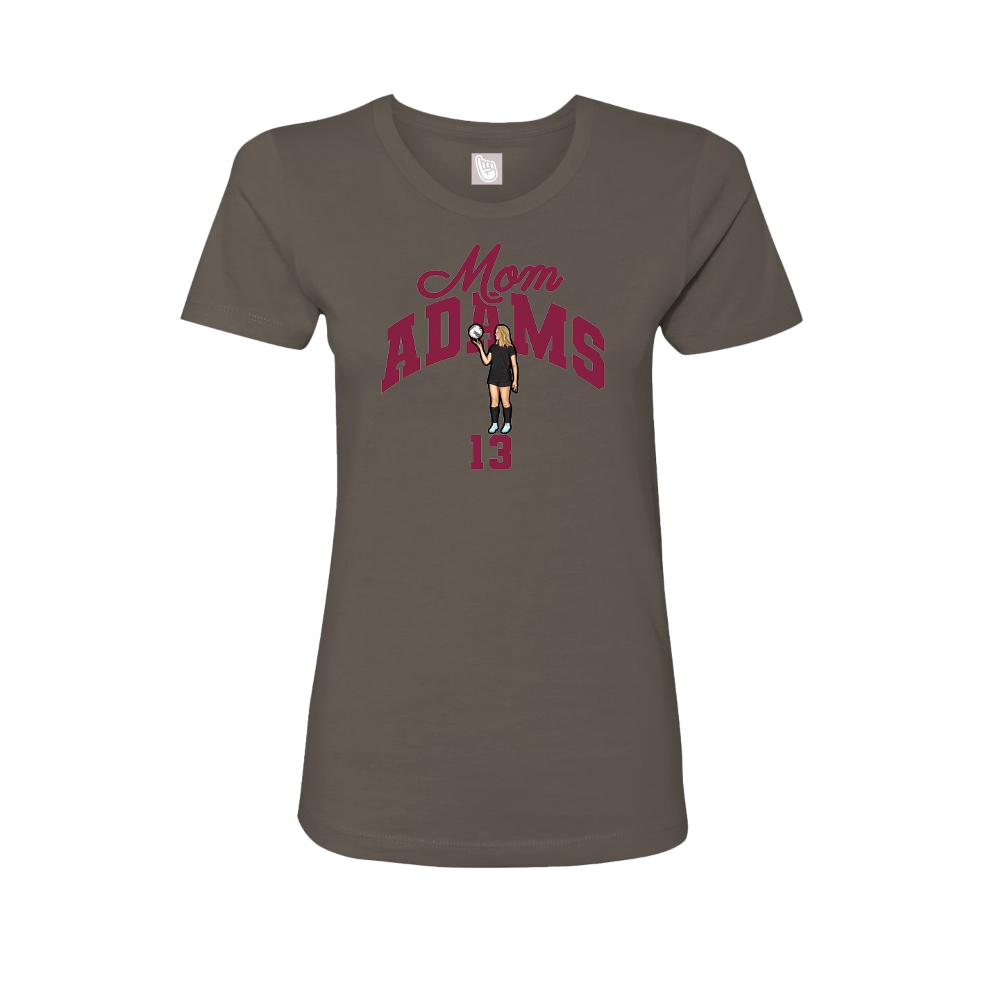 Womens Tee — Mothers Day Arch in Grey