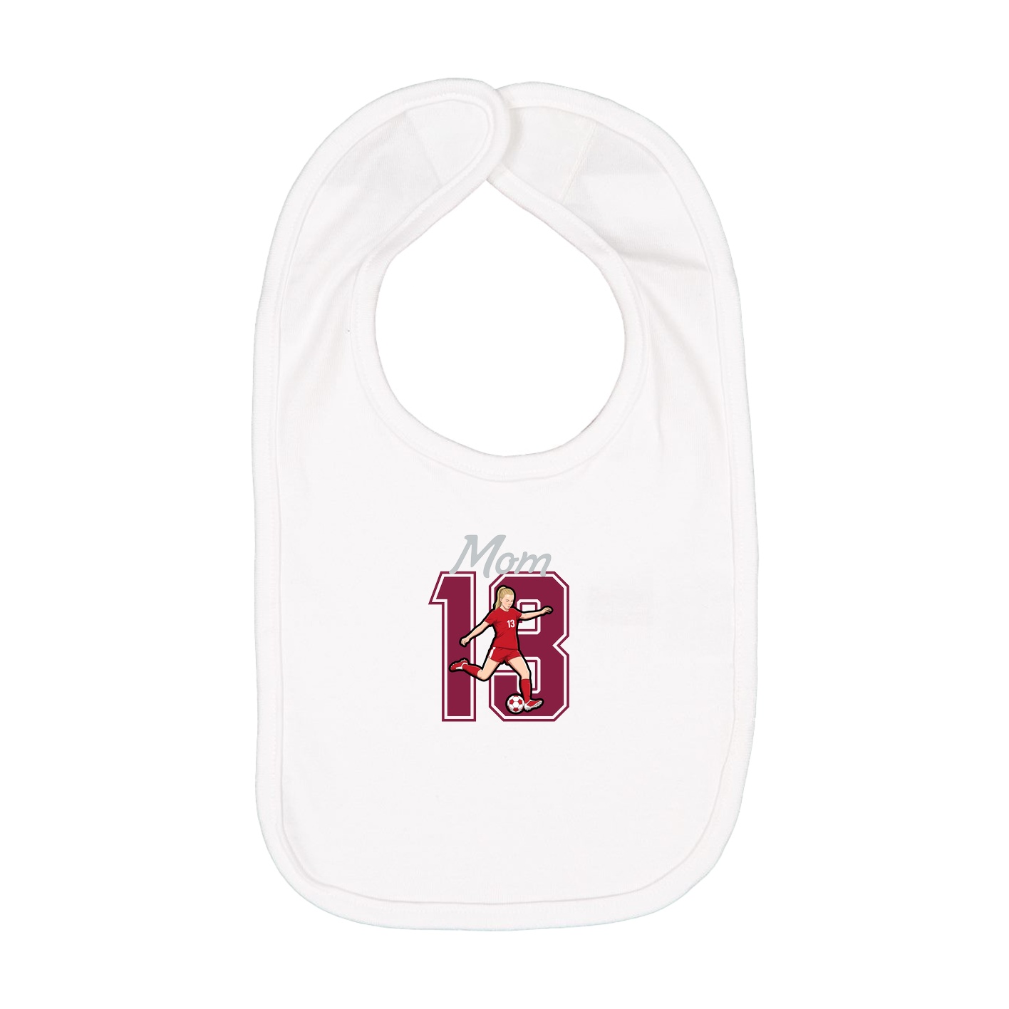 Infant Bib — Mothers Day Shirsey in White