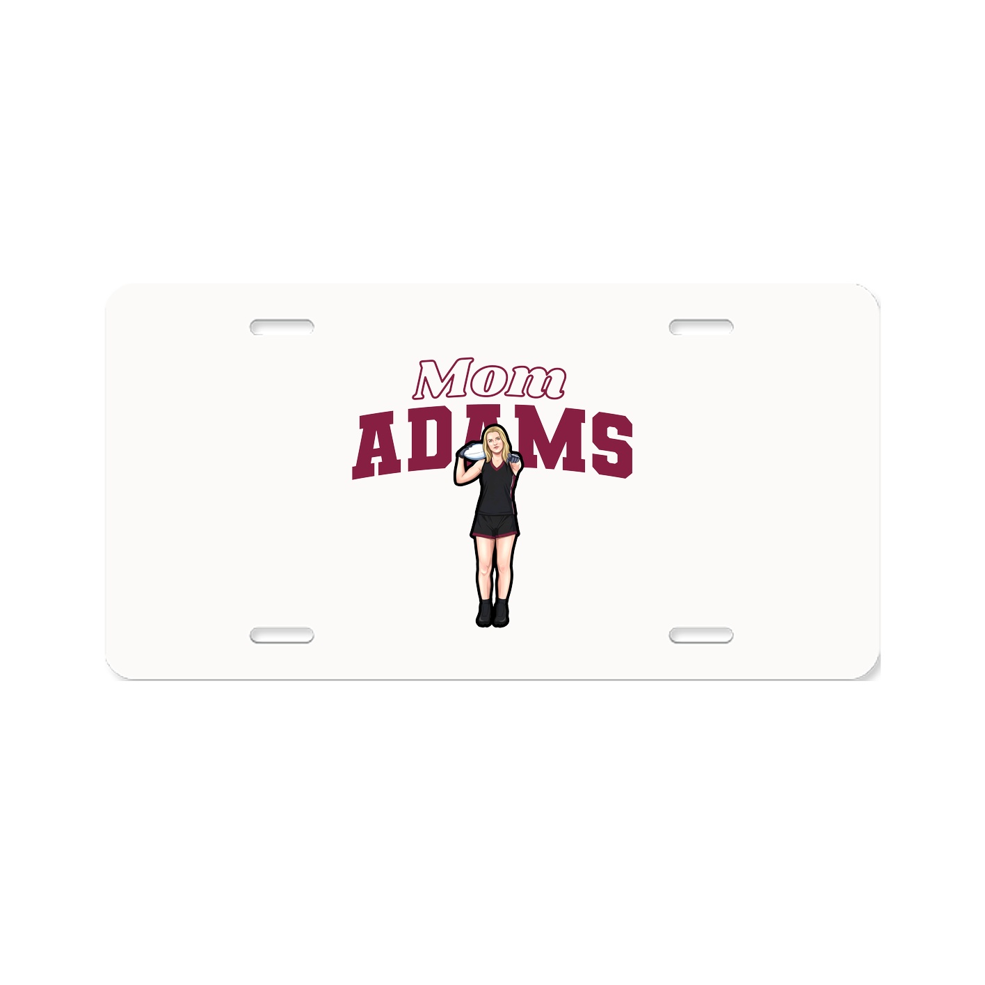 License Plate — Mothers Day Block in Classic