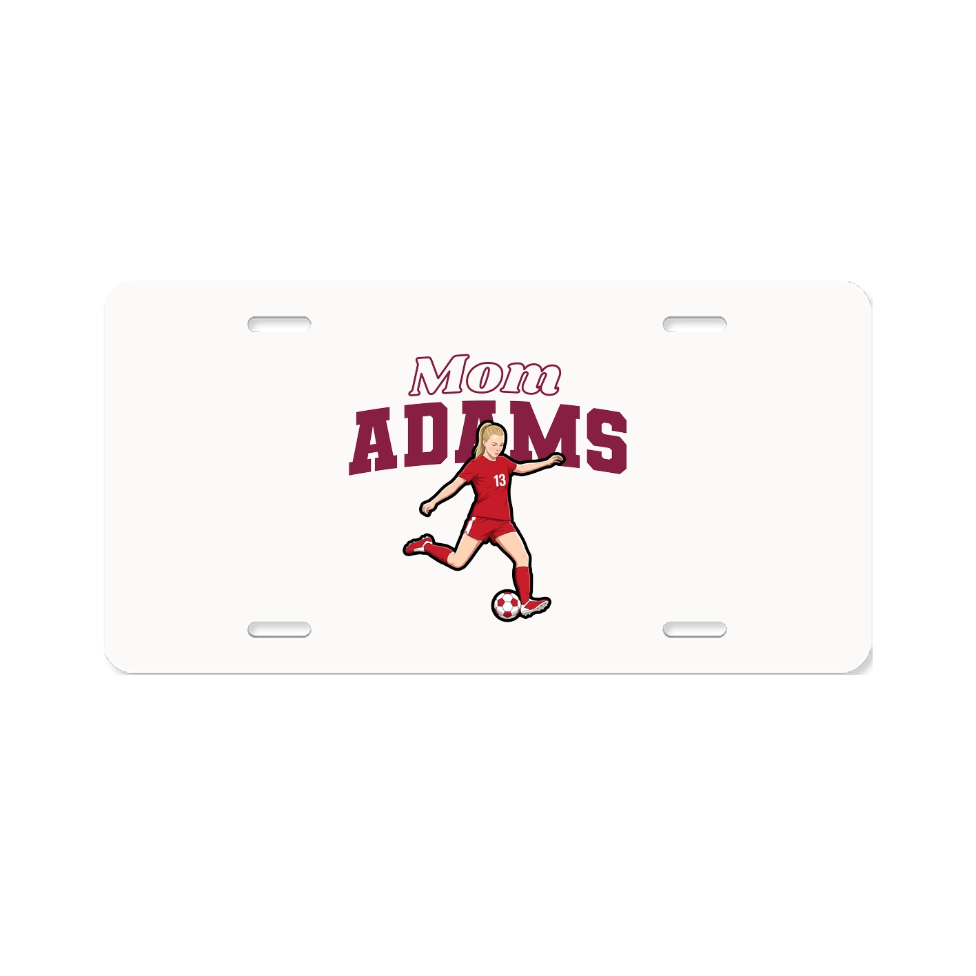 License Plate — Mothers Day Block in Classic