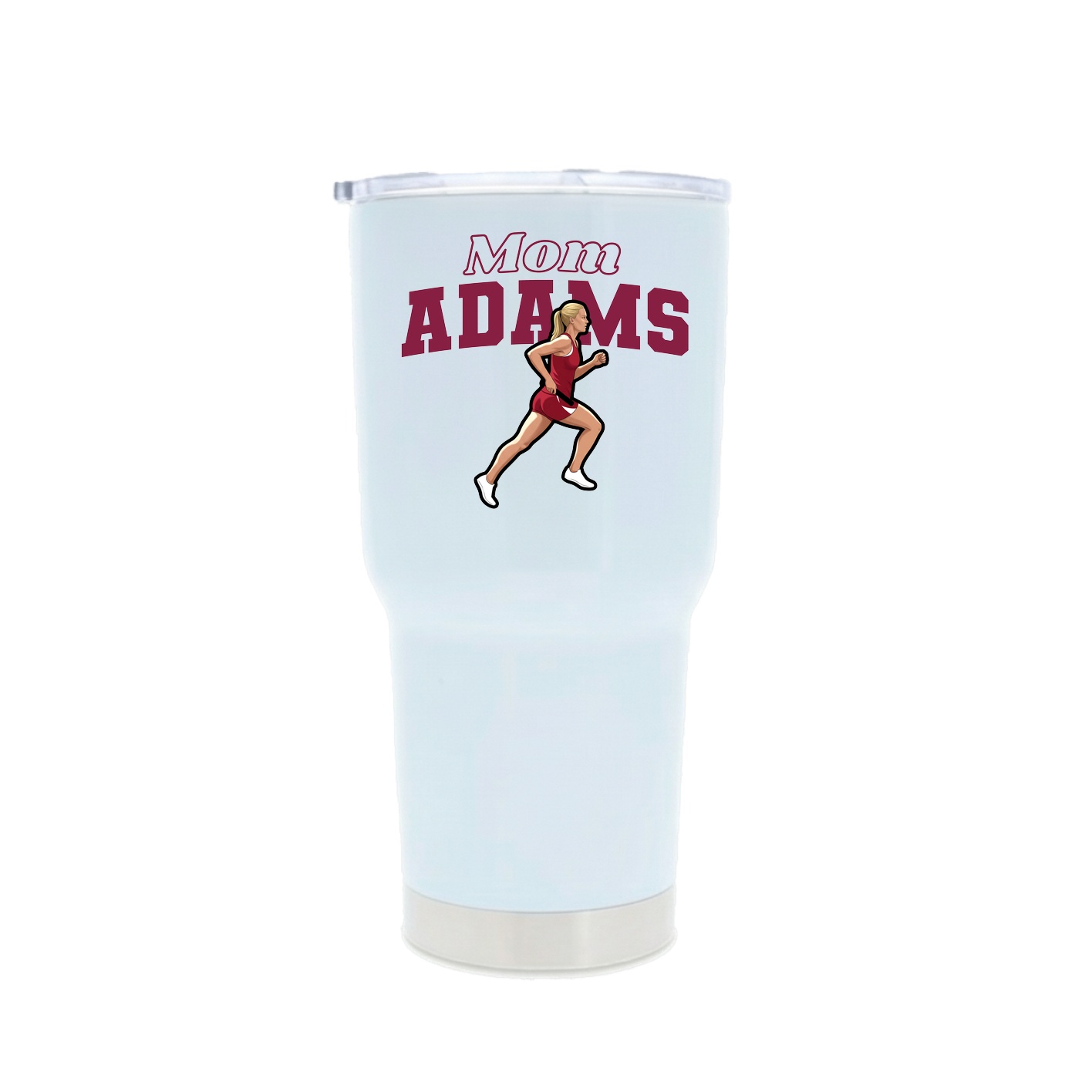 30oz Stainless Steel Tumbler — Mothers Day Block in White
