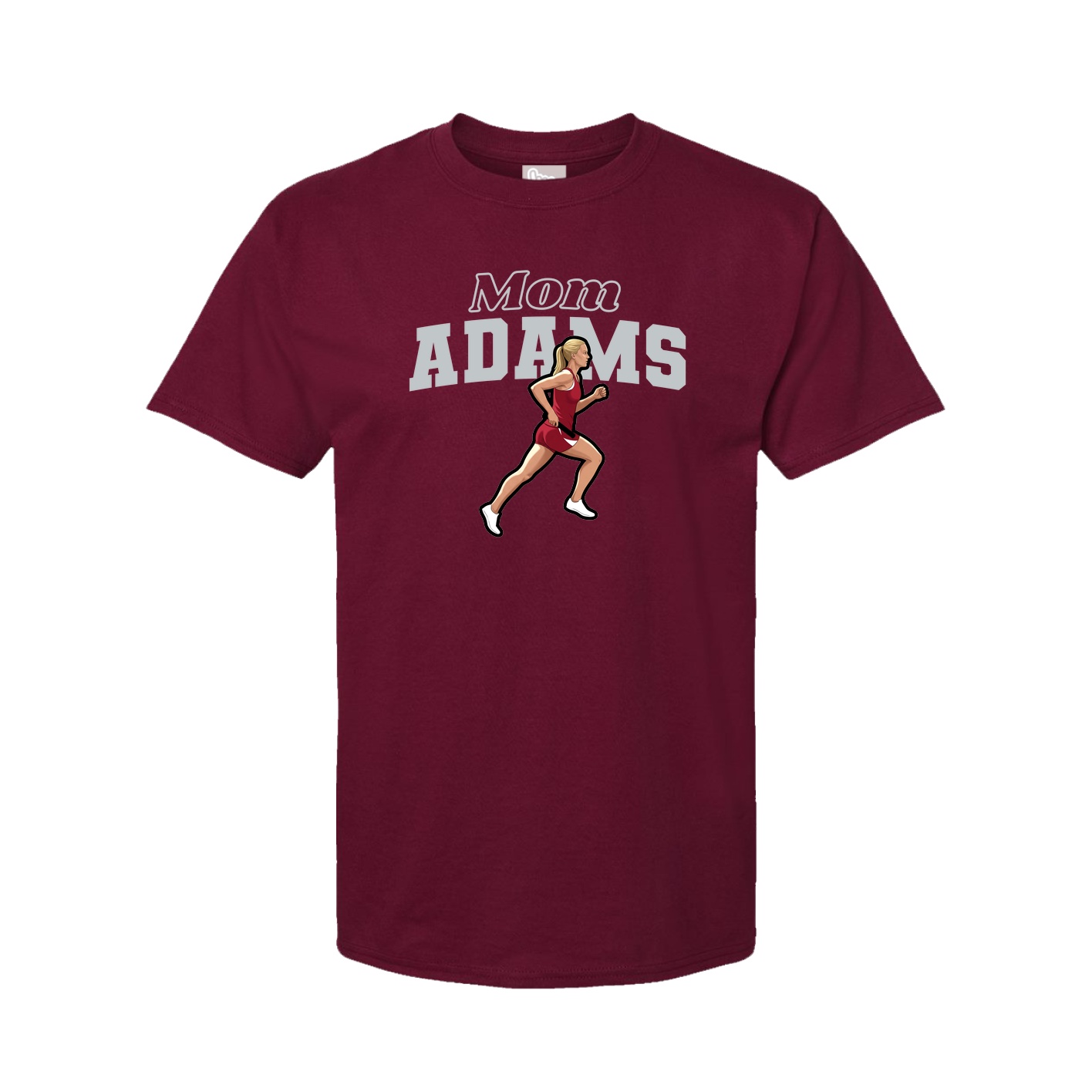 Youth Tee — Mothers Day Block in Cardinal