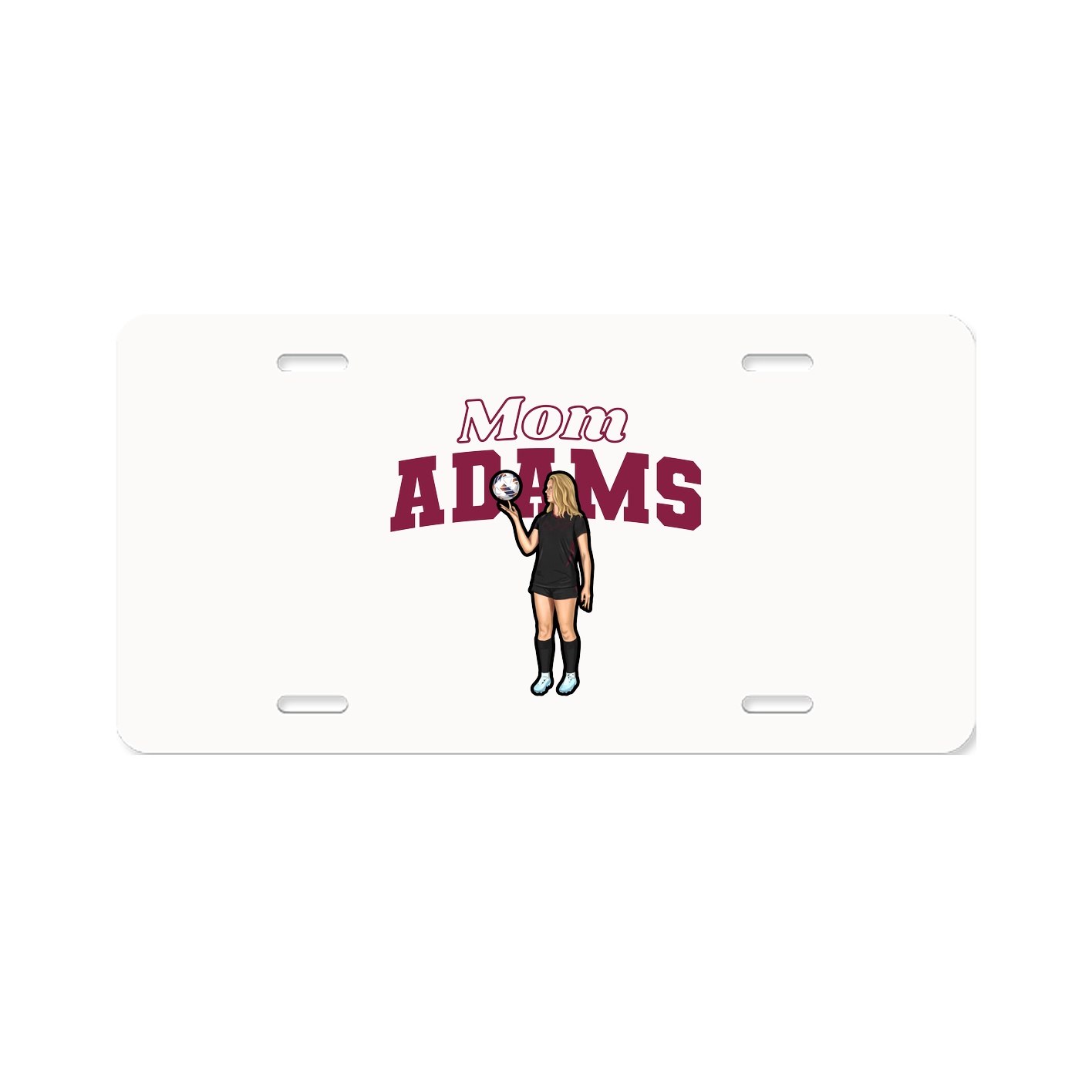 License Plate — Mothers Day Block in Classic