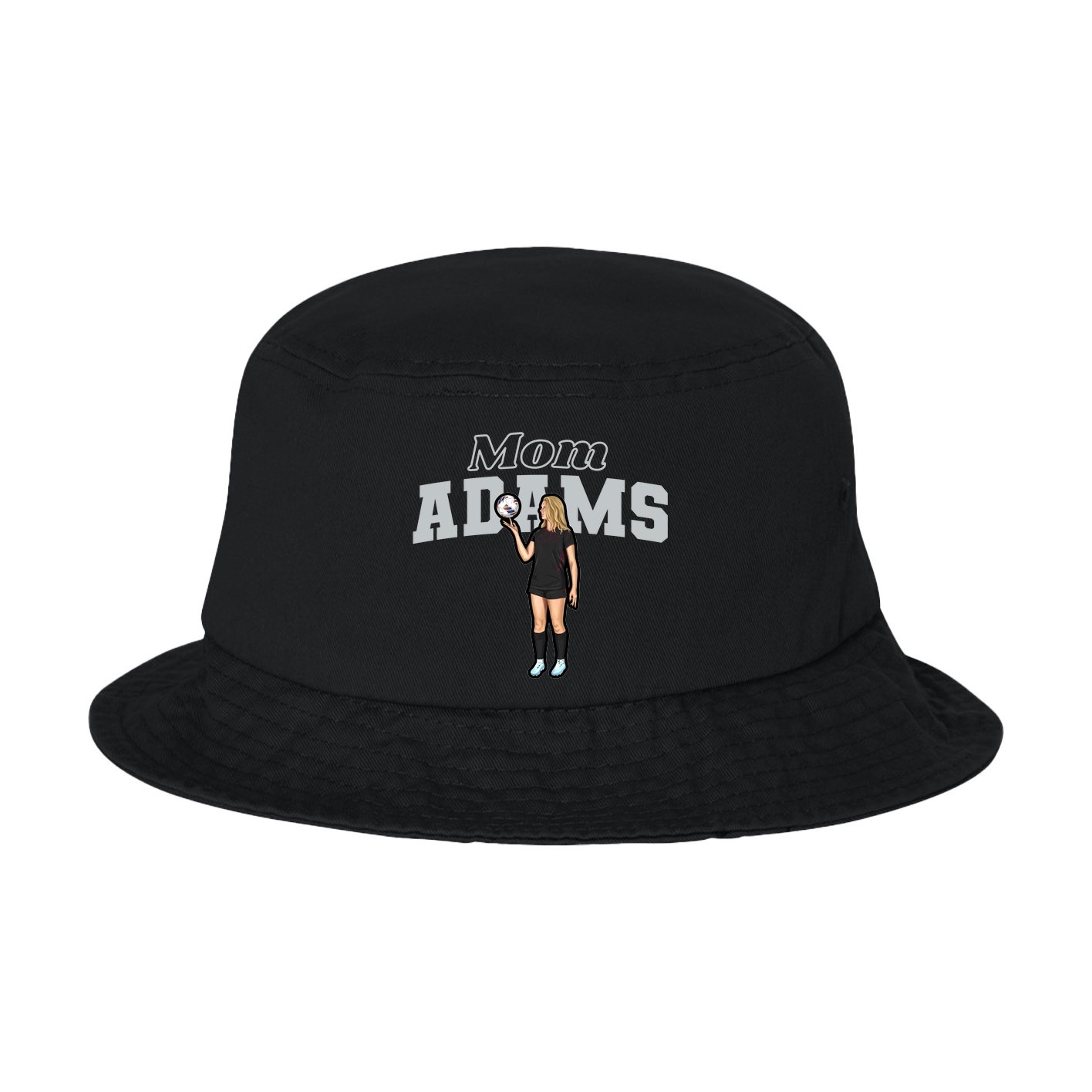 Bucket Cap — Mothers Day Block in Black