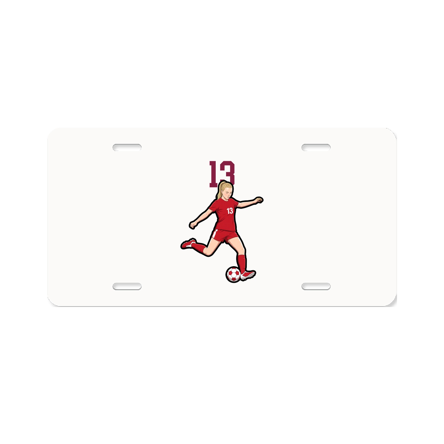 License Plate — Number Top in Classic