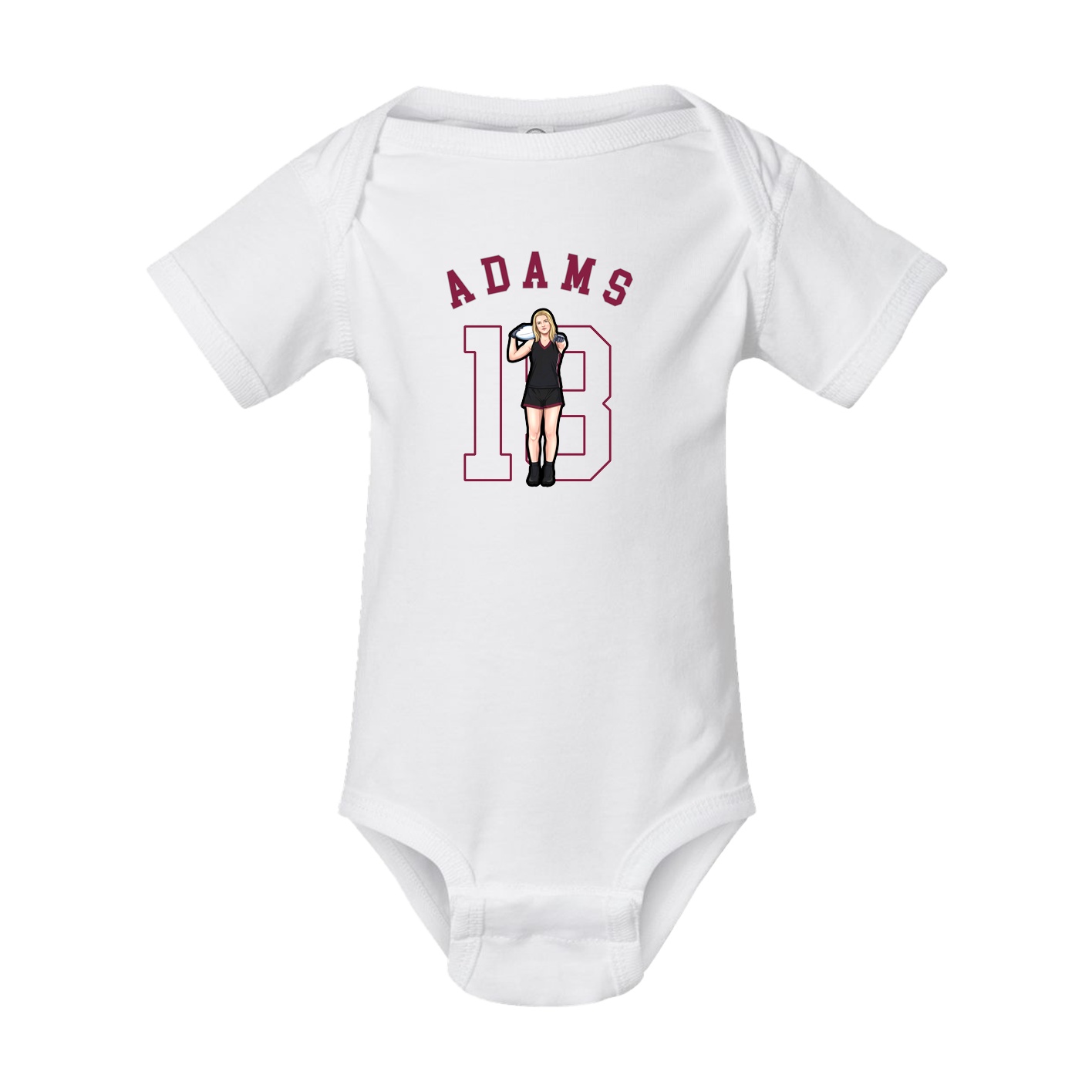 Baby Onesie — Shirsey Arch in White