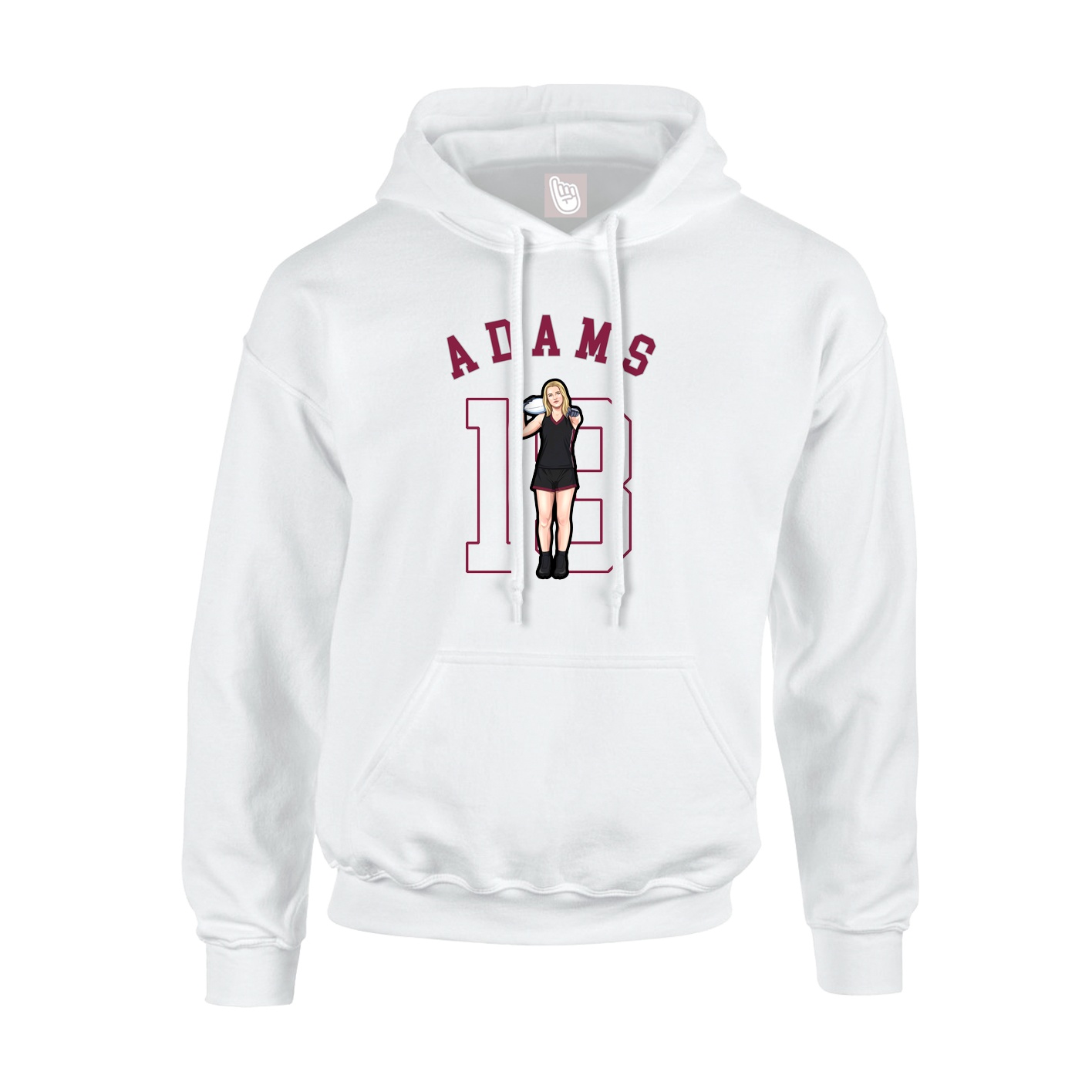 Youth Hoodie — Shirsey Arch in White