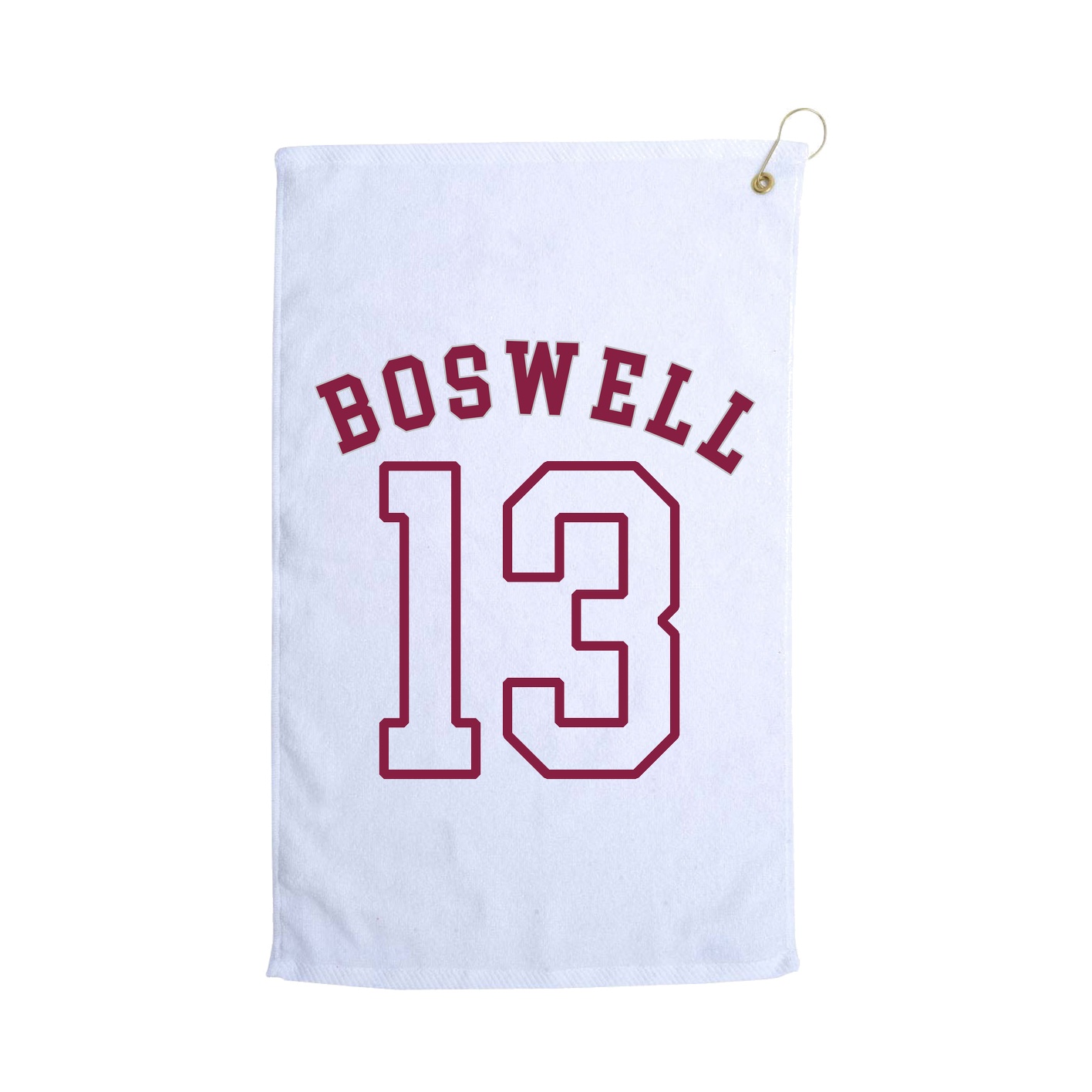 Golf Towel — Shirsey Arch in White