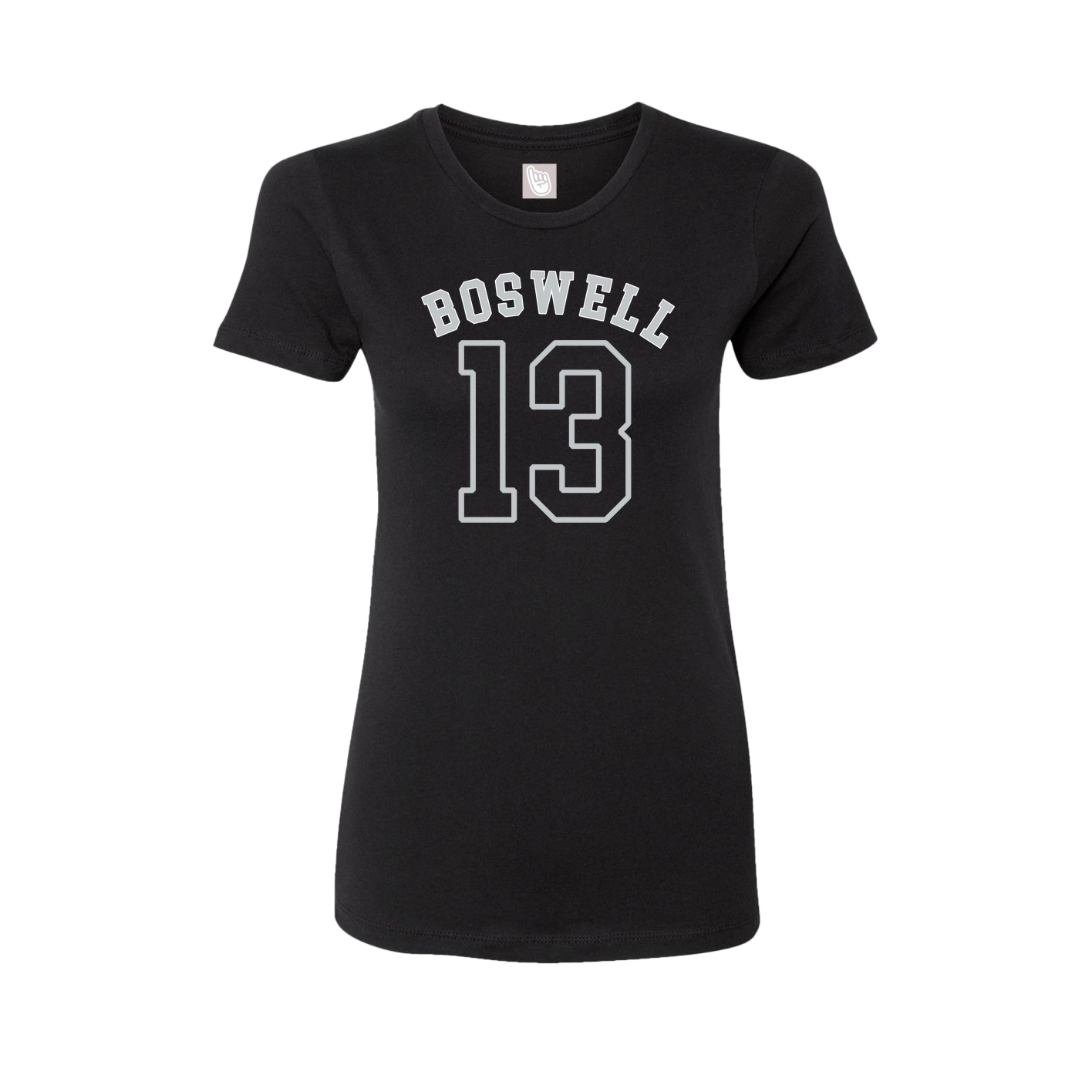 Fitted Women's Tee — Shirsey Arch in Black