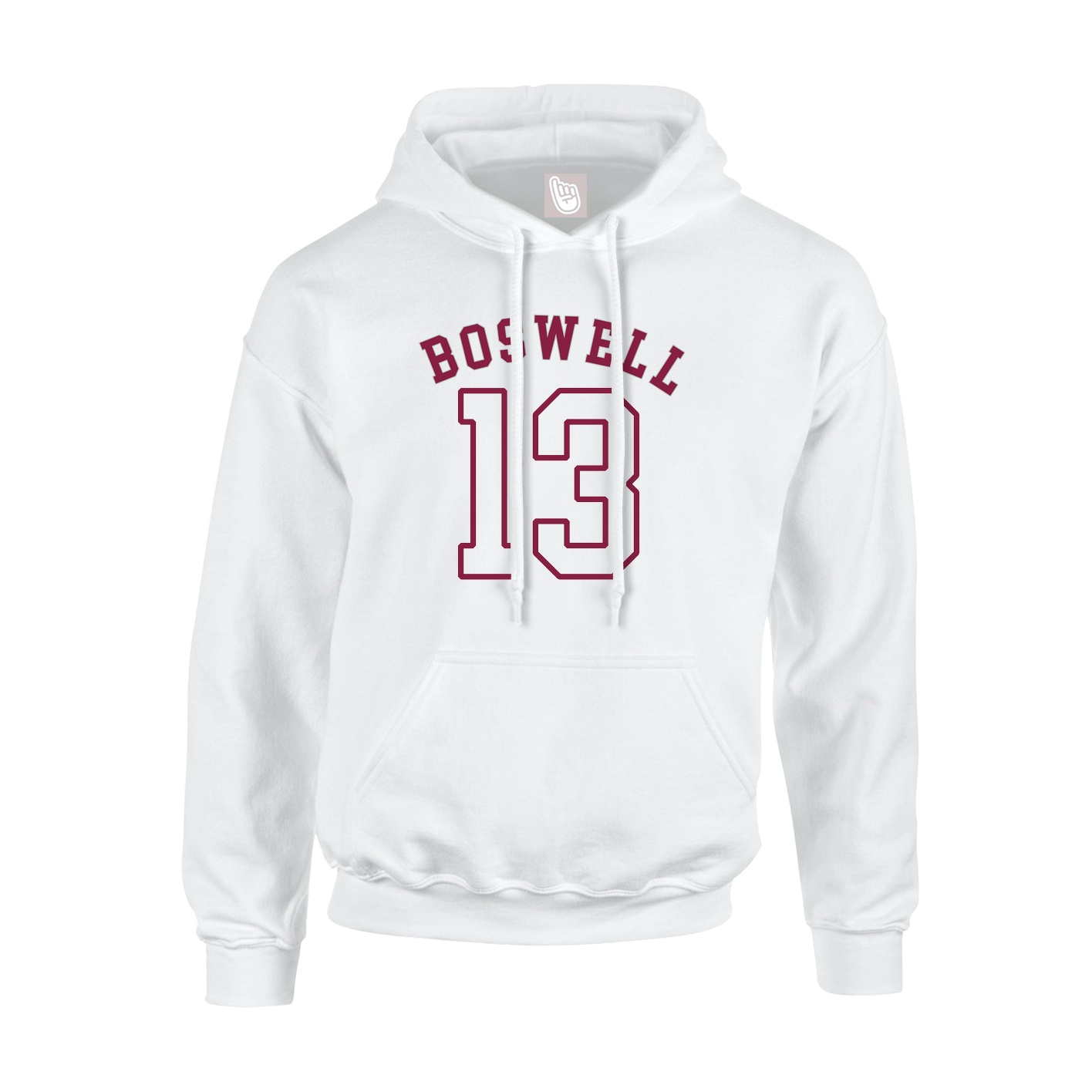Youth Hoodie — Shirsey Arch in White
