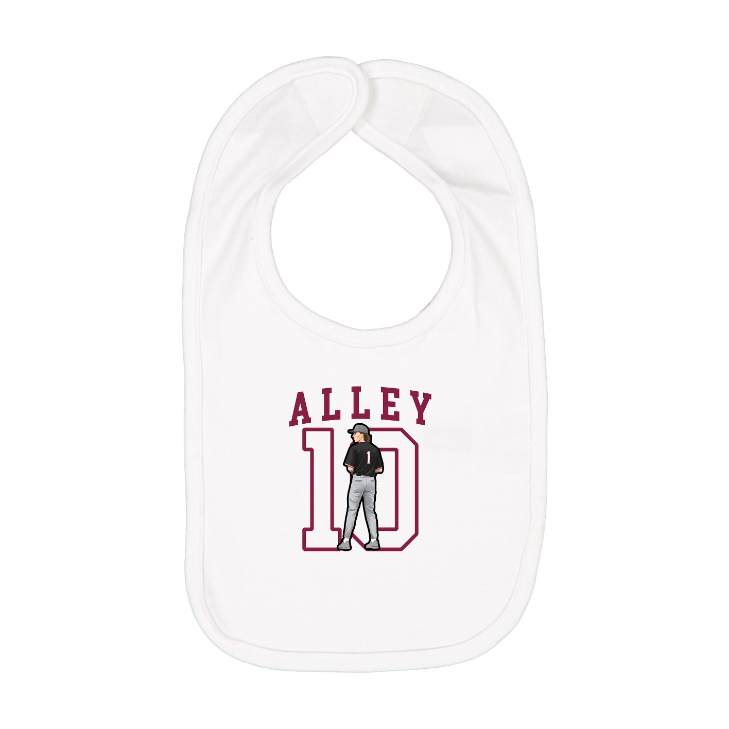 Infant Bib — Shirsey in White