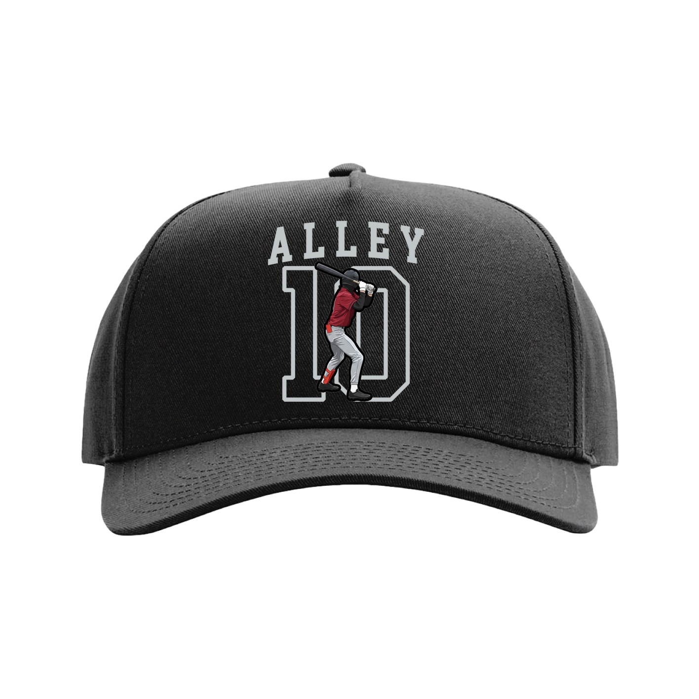 Full Fabric Five-Panel Champ Cap — Shirsey in Black