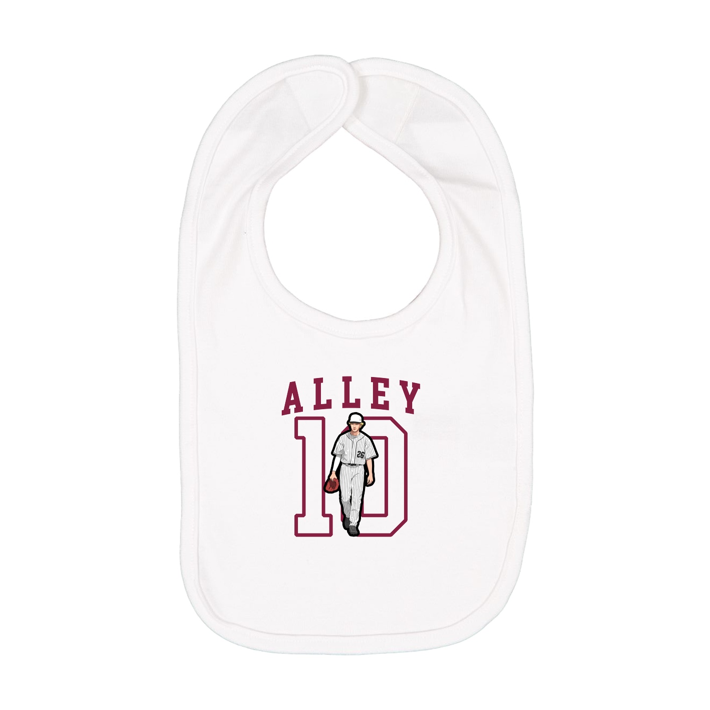 Infant Bib — Shirsey in White