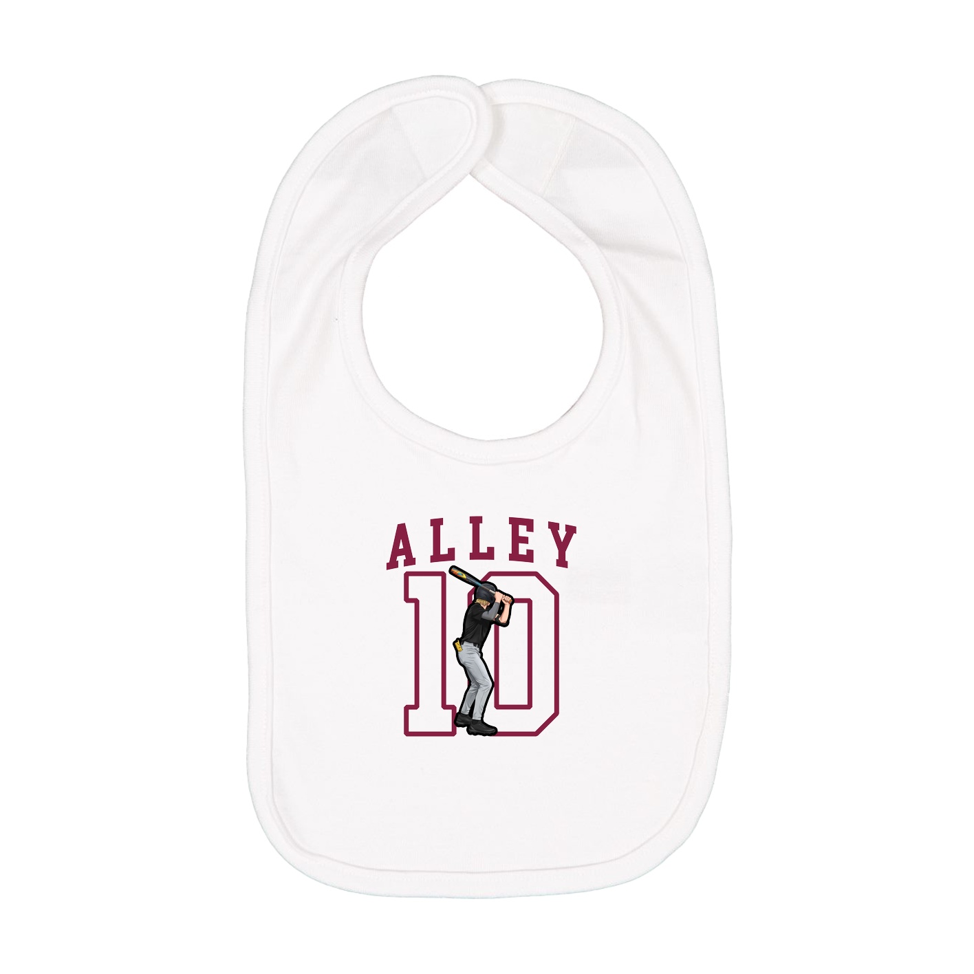 Infant Bib — Shirsey in White
